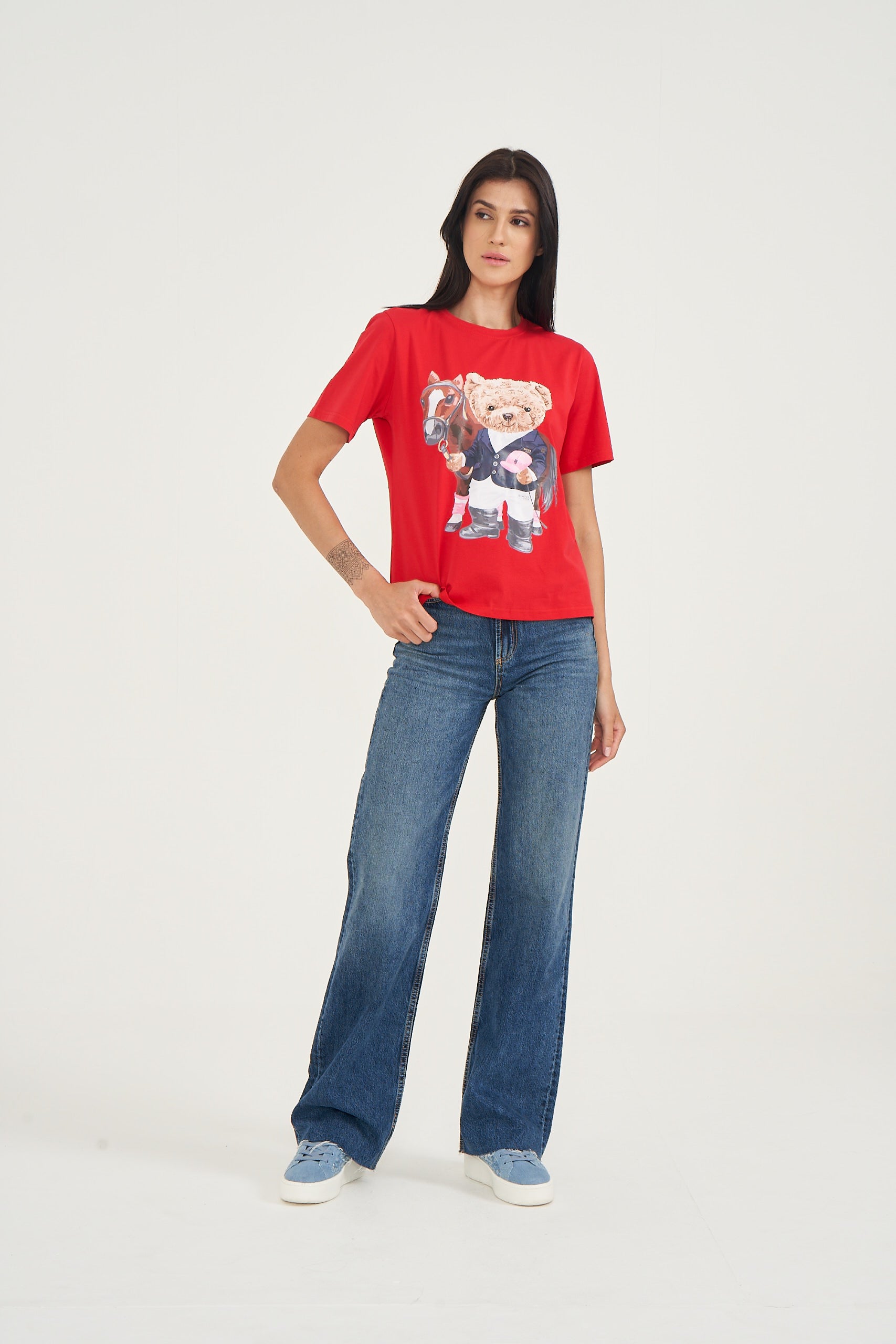 Hamster London Ted H Equestrian T-Shirt Red