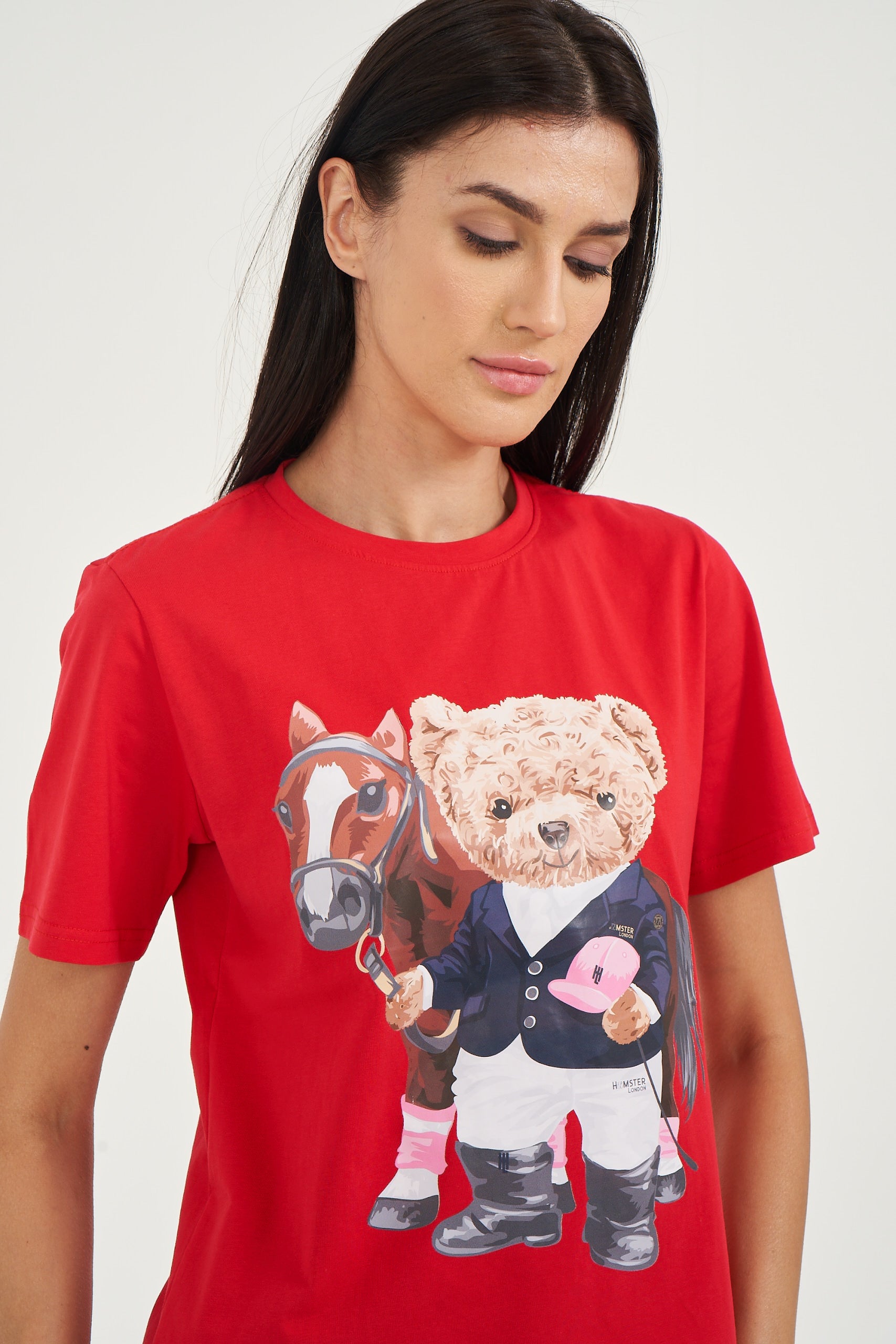 Hamster London Ted H Equestrian T-Shirt Red