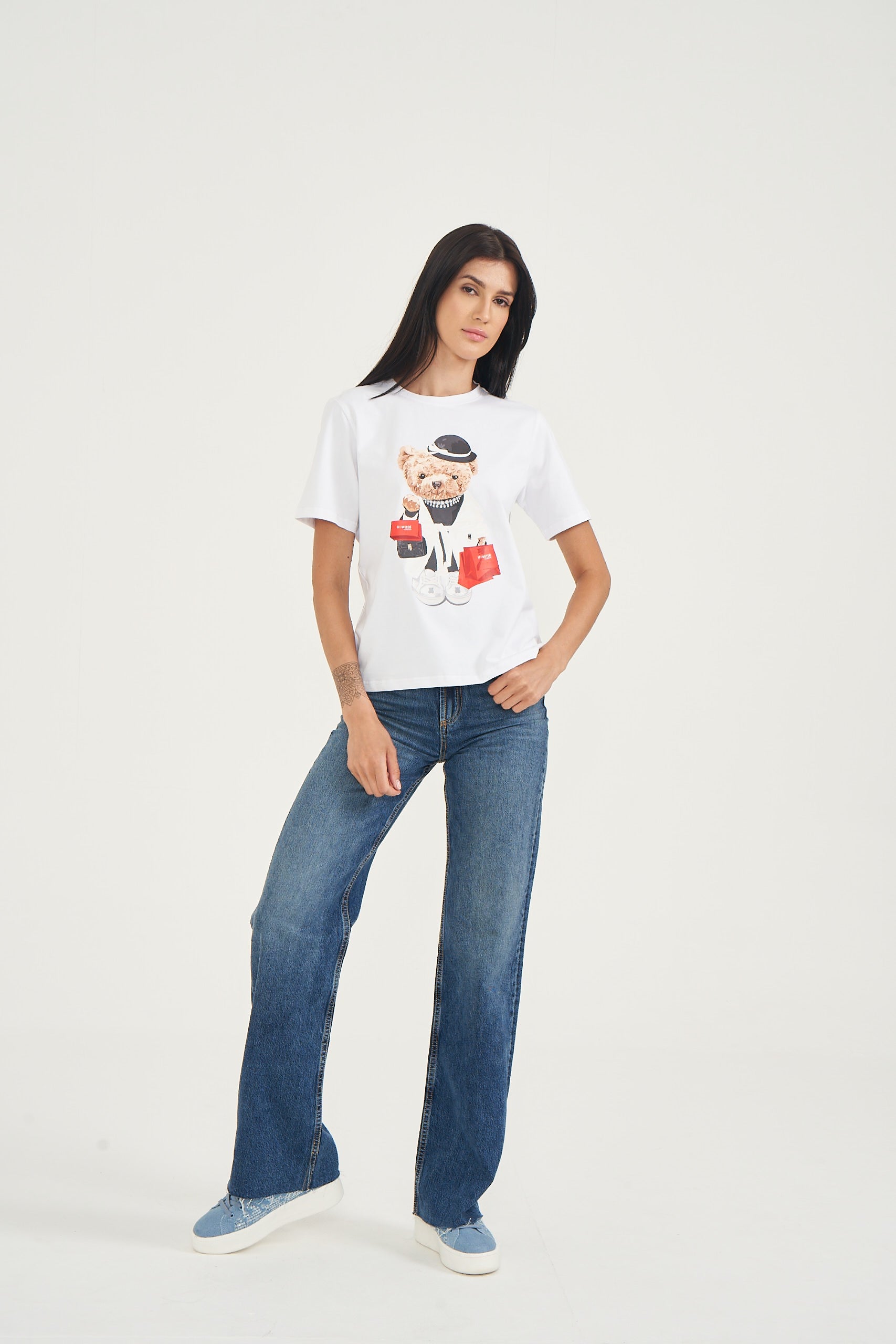 Hamster London Ted H Shopaholic T-Shirt White