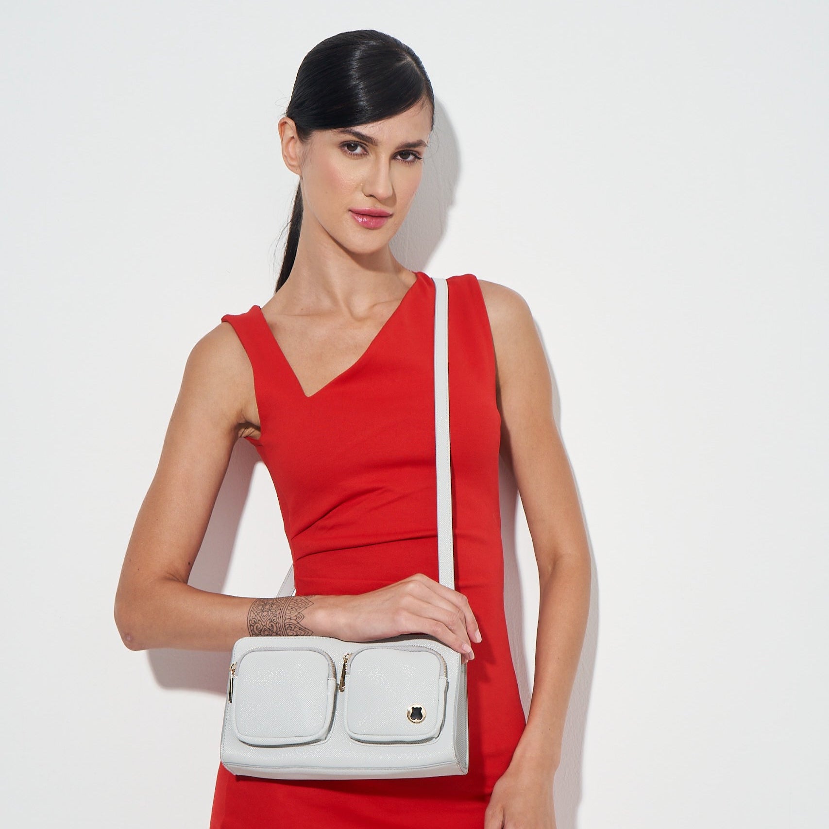 Hamster London Roma Crossbody Silver