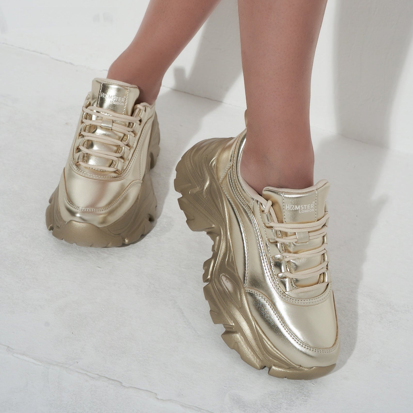 Hamster London Ultimate Golden Sneakers