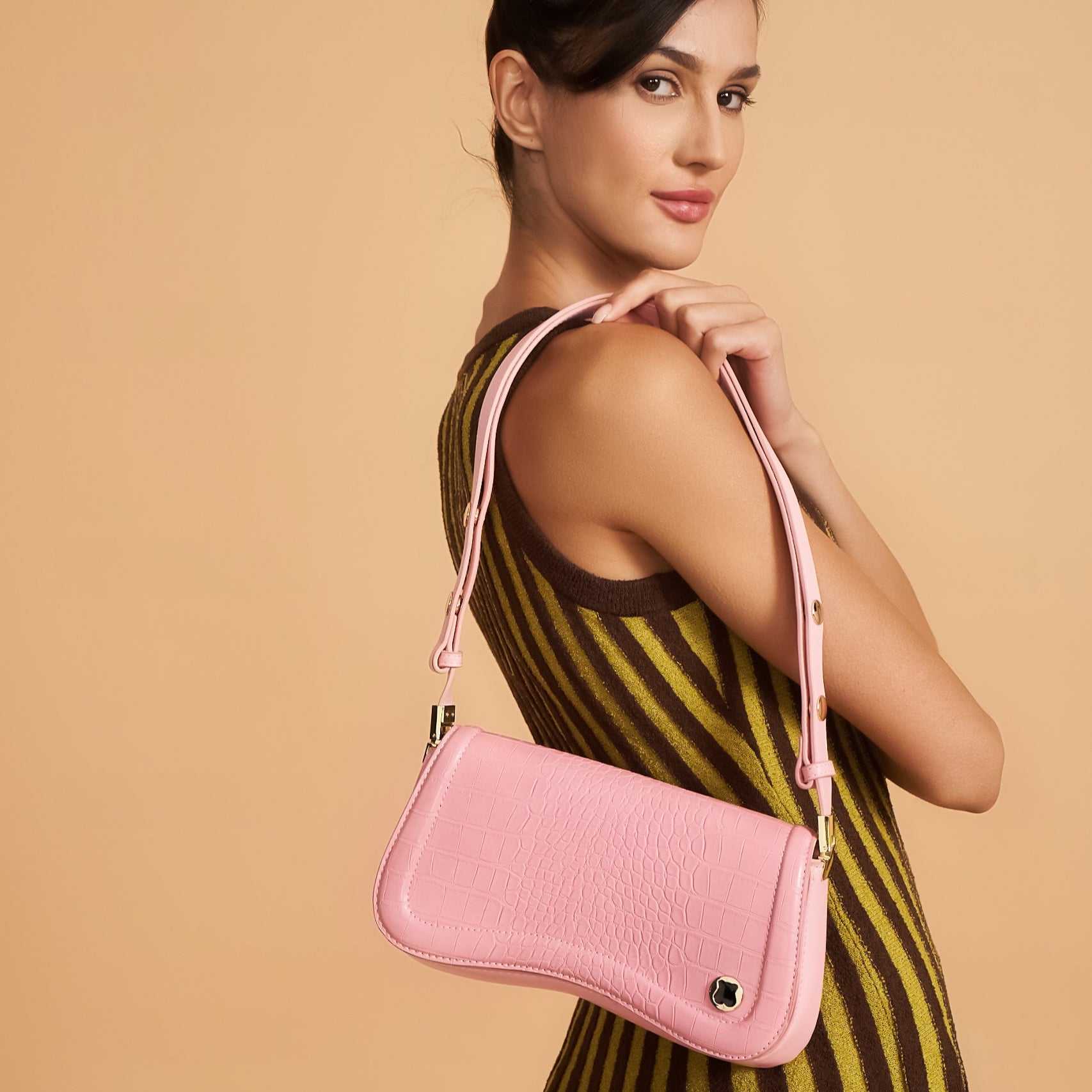 Hamster London Roma Shoulder Bag Pink