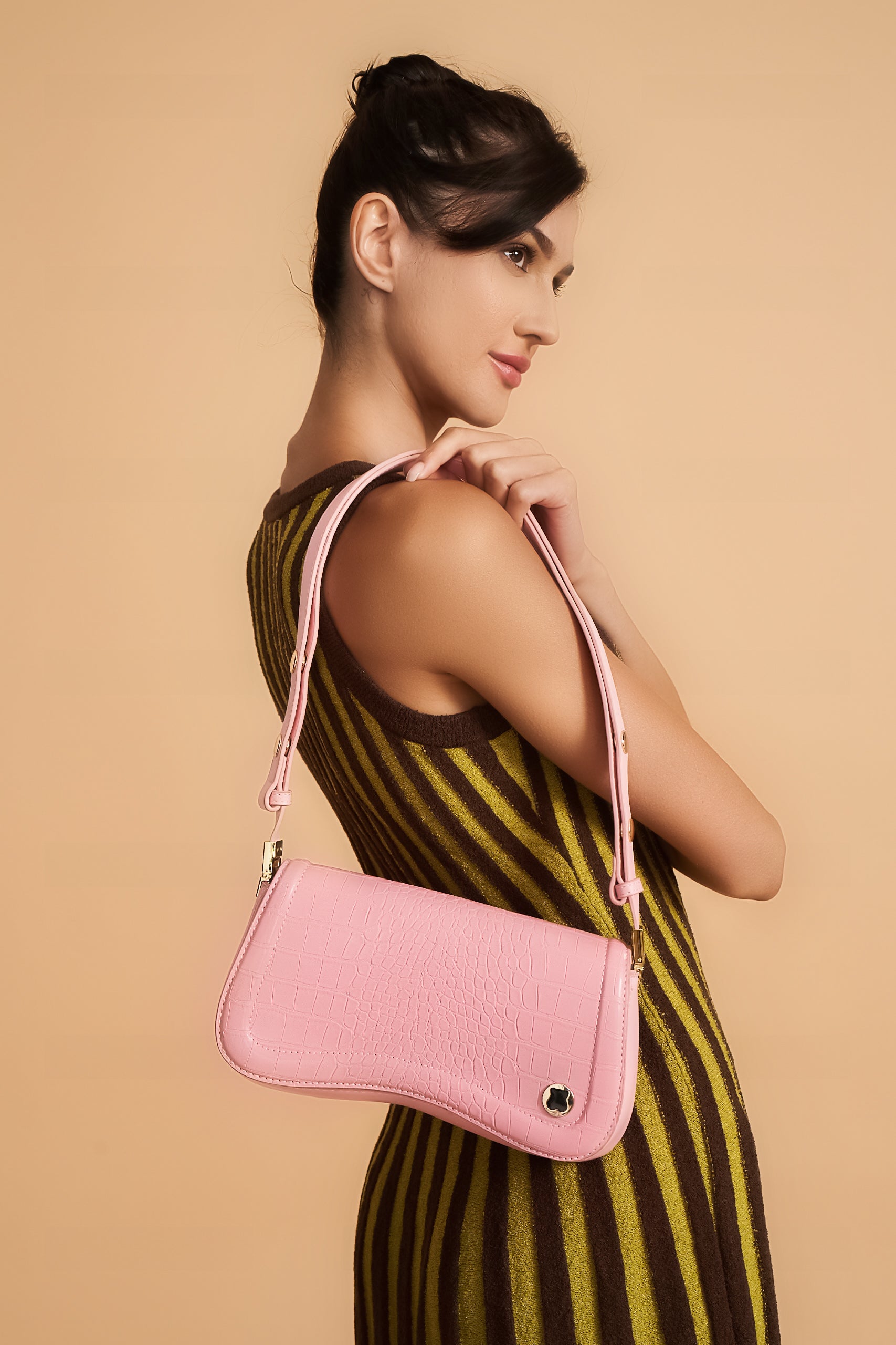 Hamster London Roma Shoulder Bag Pink