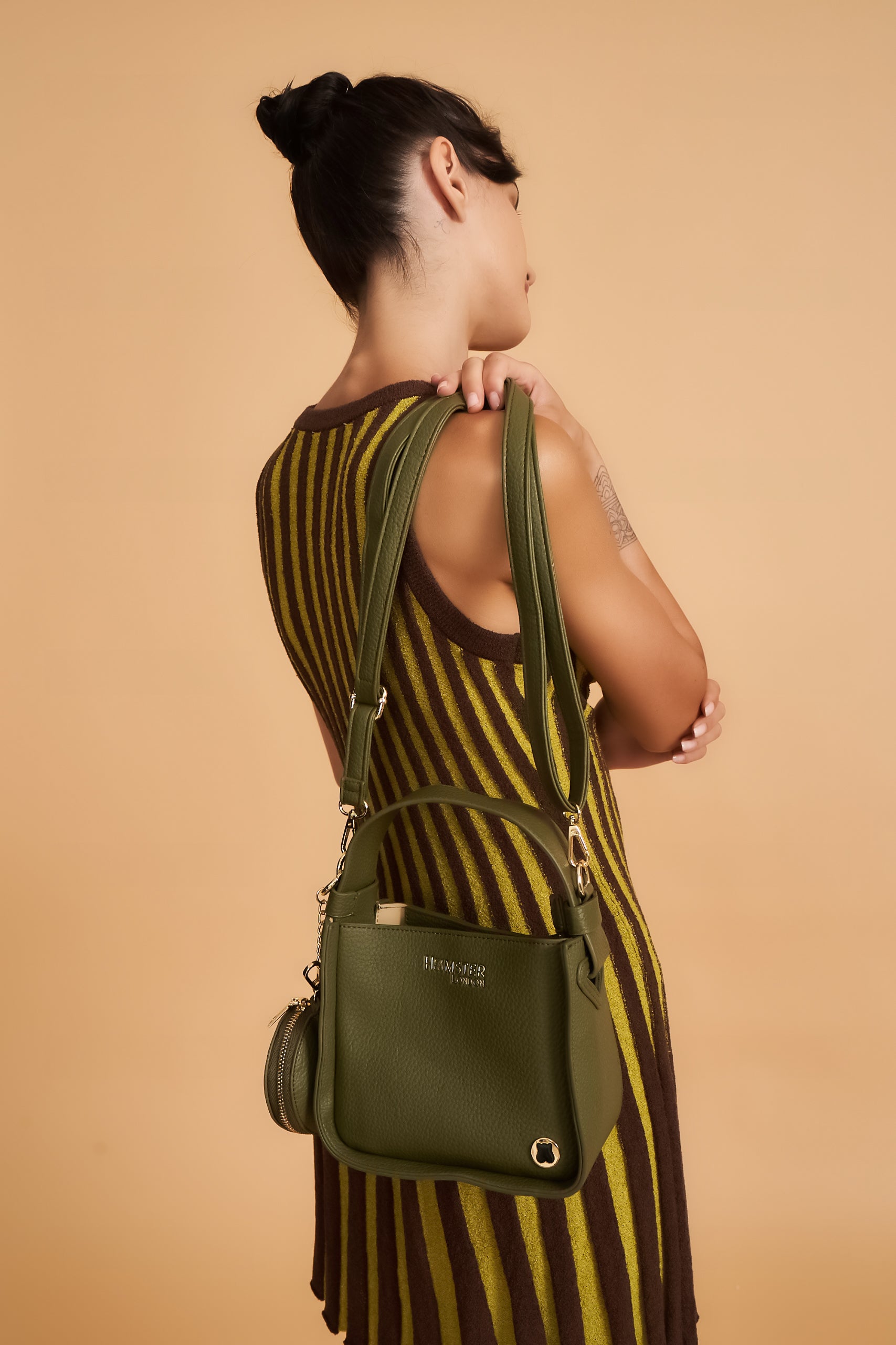 Hamster London Roma Top Handle Mini Olive