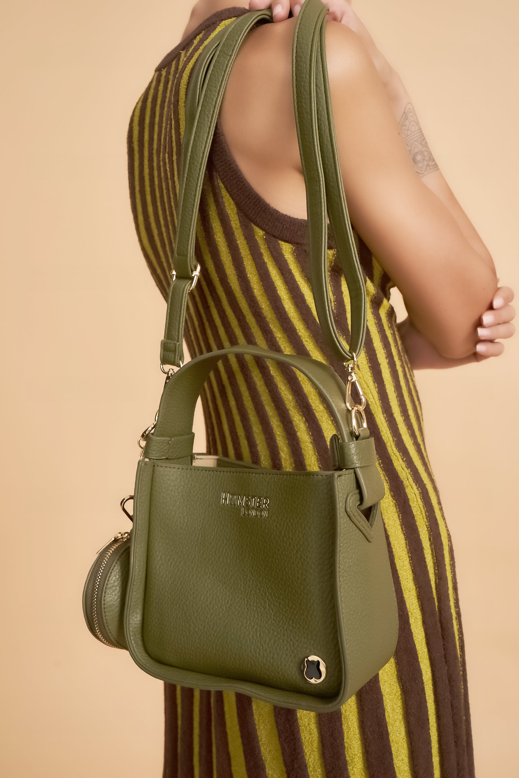 Hamster London Roma Top Handle Mini Olive