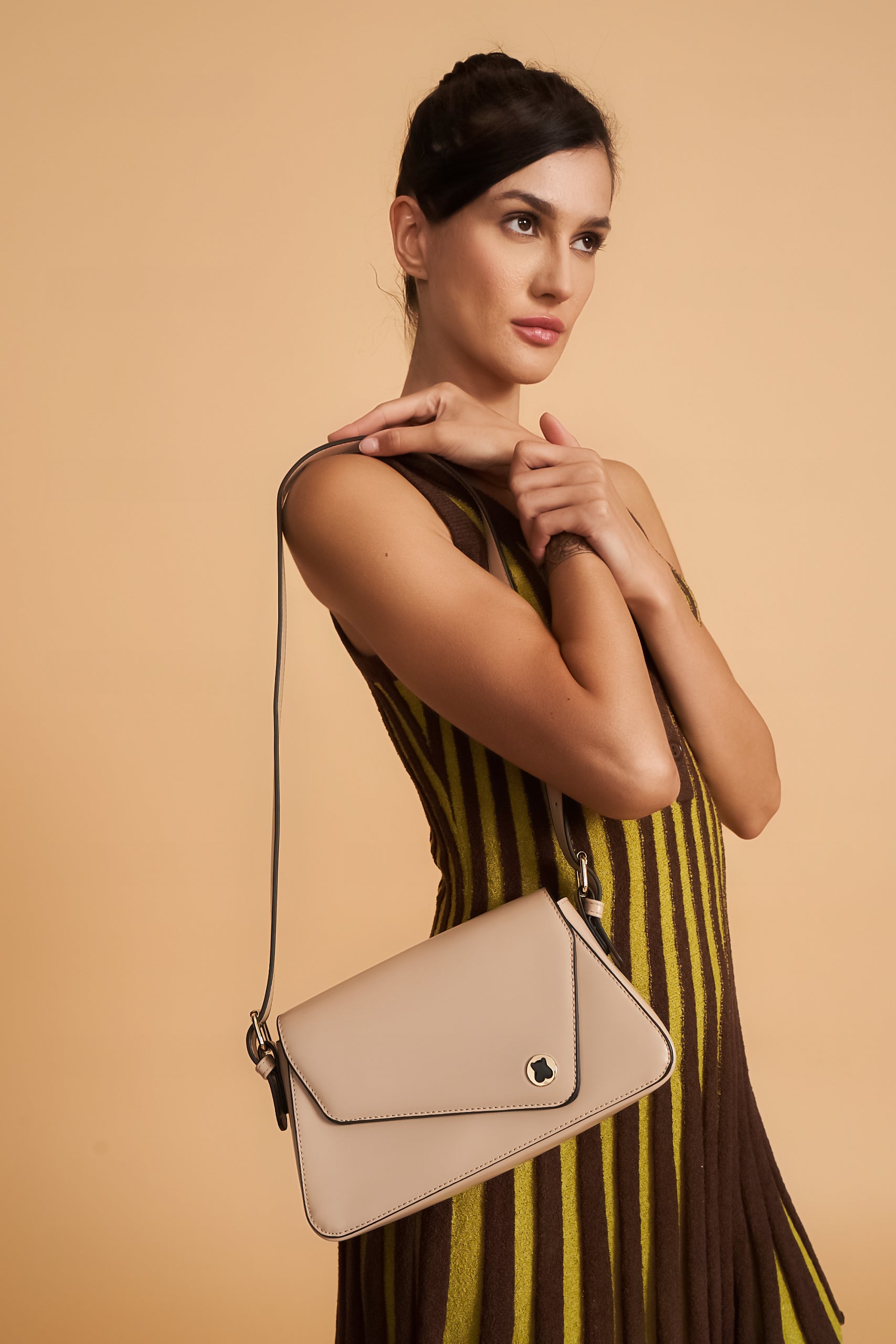 Hamster London Roma Jigsaw Bag Beige