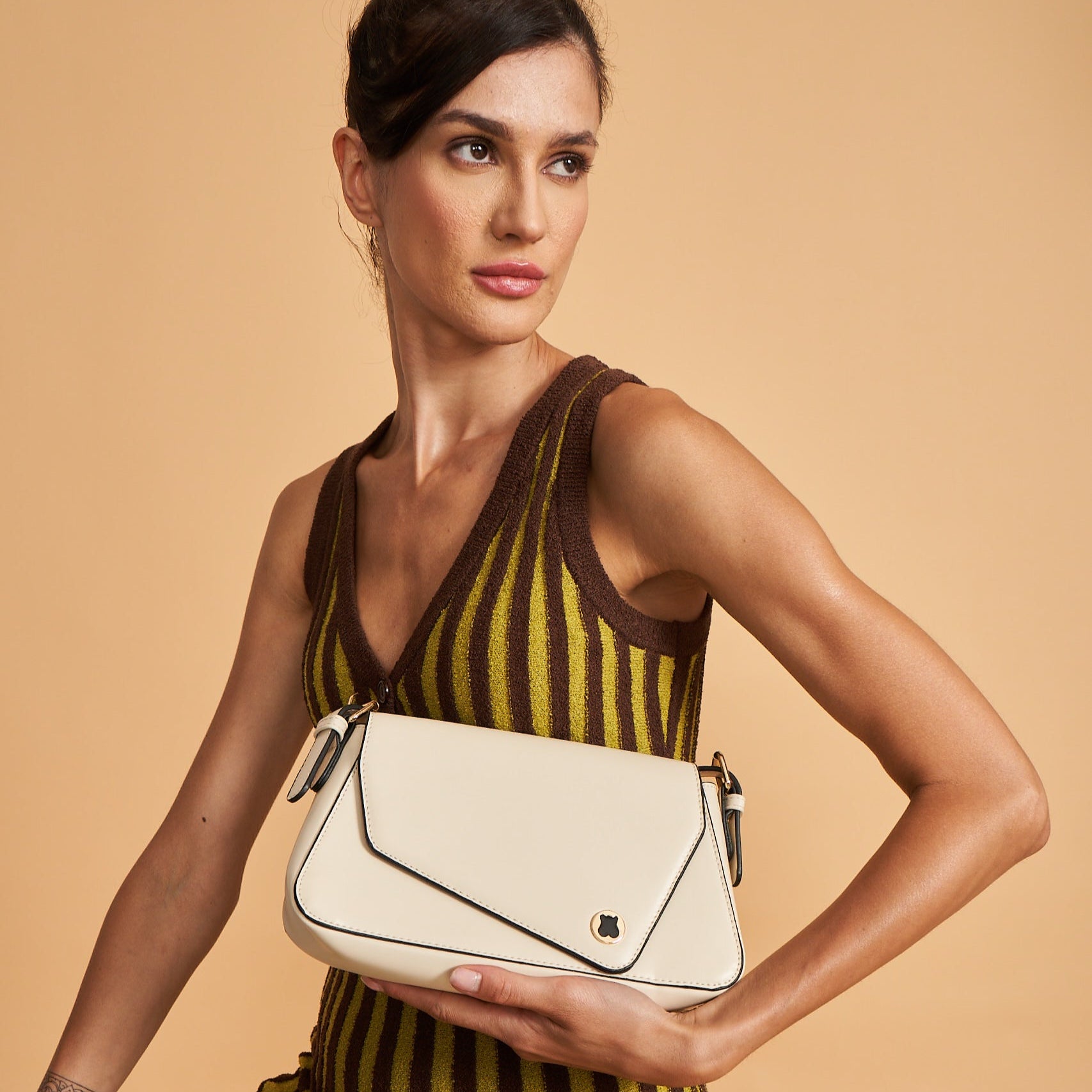 Hamster London Roma Jigsaw Bag Off-White