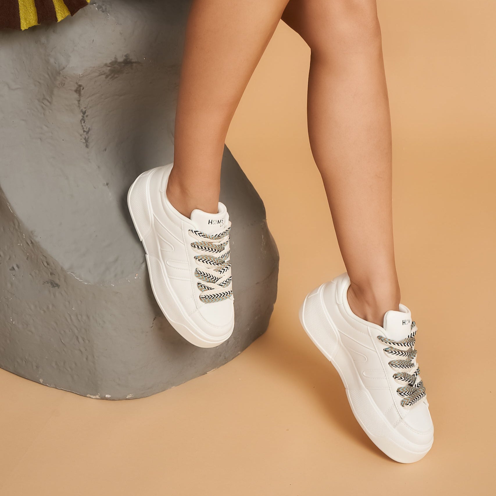 Hamster London Huxley White Sneakers