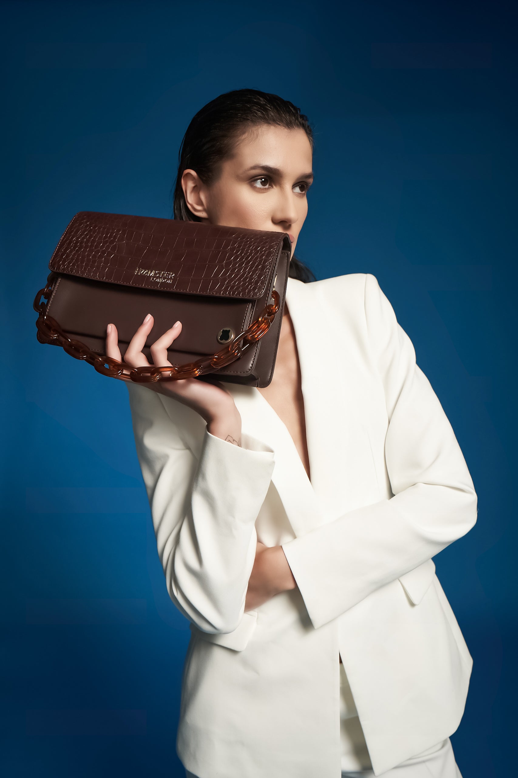 Hamster London Roma Flap Bag Brown