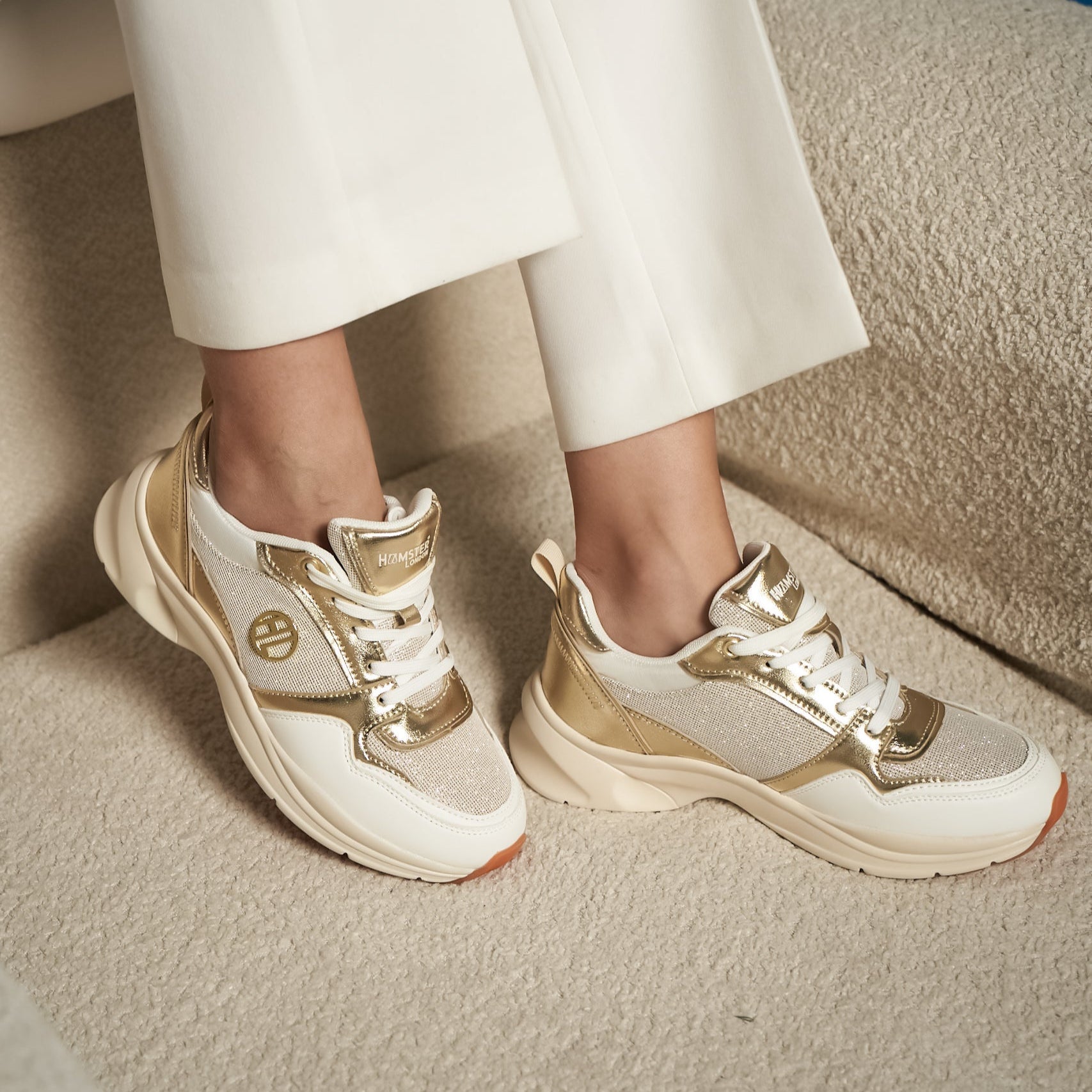 Hamster London Signature Gold Sneakers