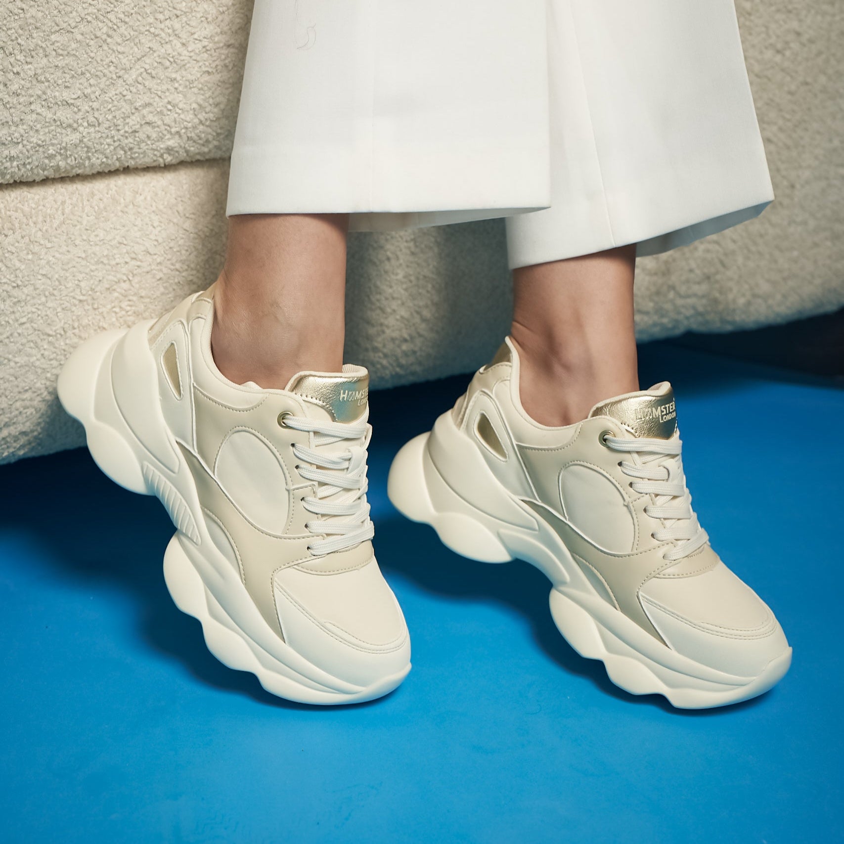 Hamster London Bubble Cream Sneakers