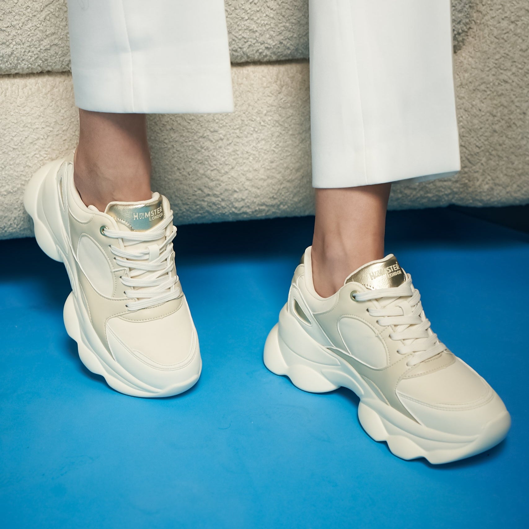 Hamster London Bubble Cream Sneakers