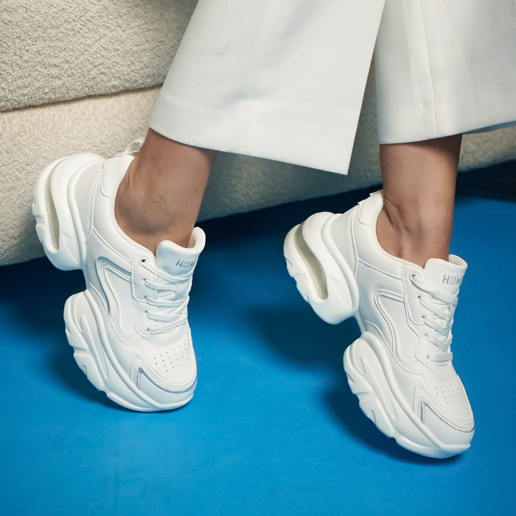 Hamster London Matte White Party Sneakers