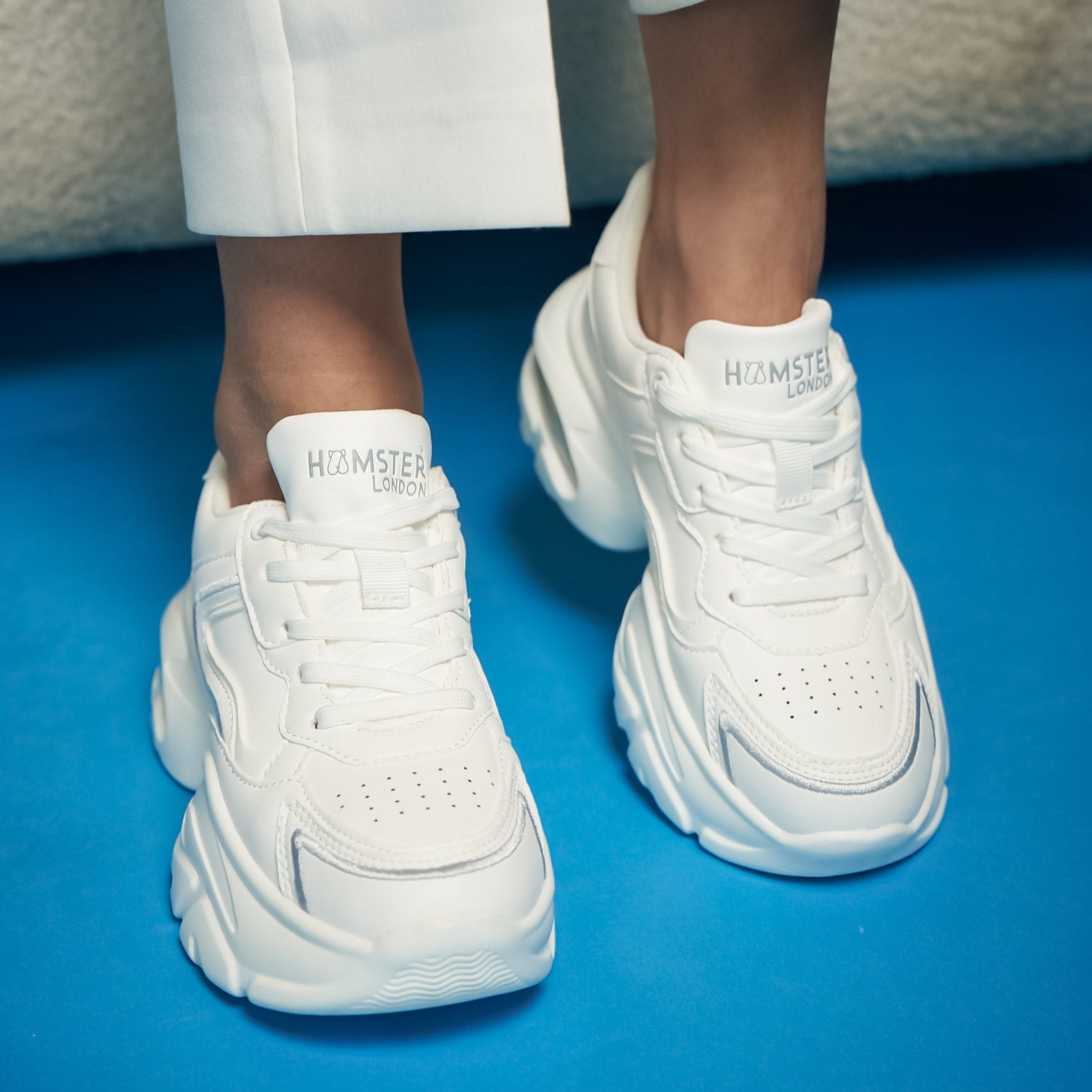 Hamster London Matte White Party Sneakers
