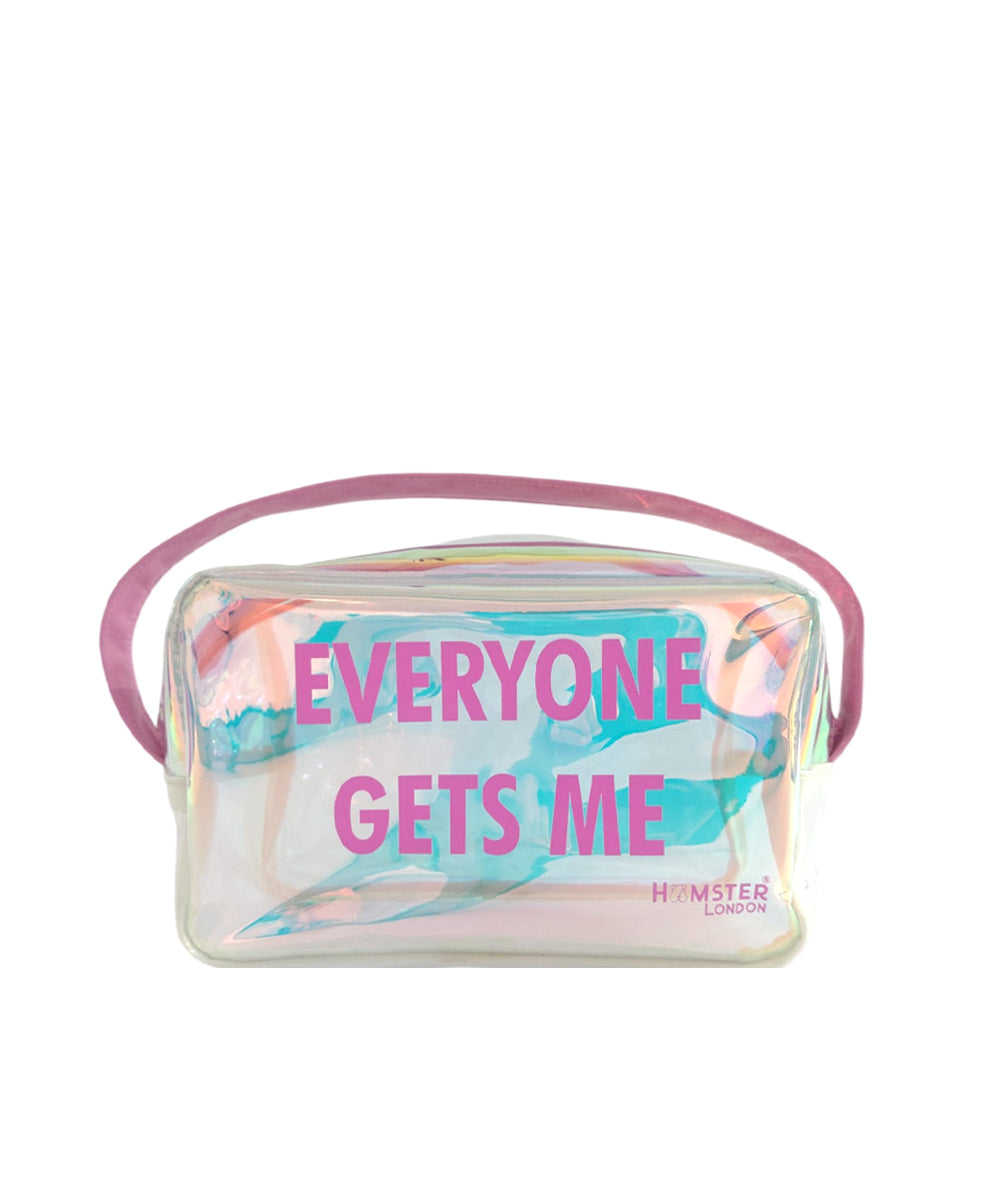 Hamster London Everyone Gets Me Pouch Pink