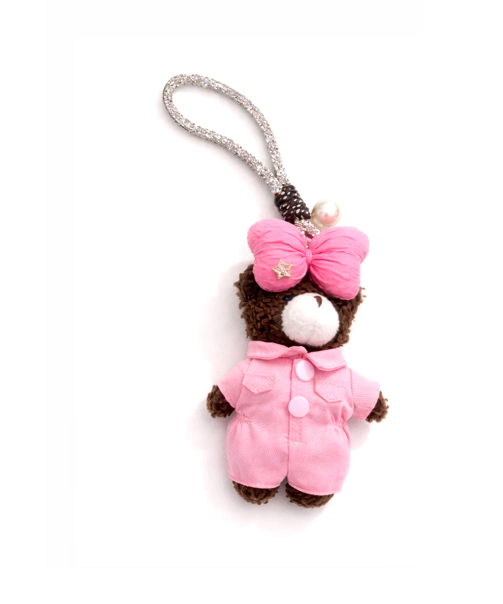 Hamster London Luxe Soft Baby Pink Teddy Bag Charm