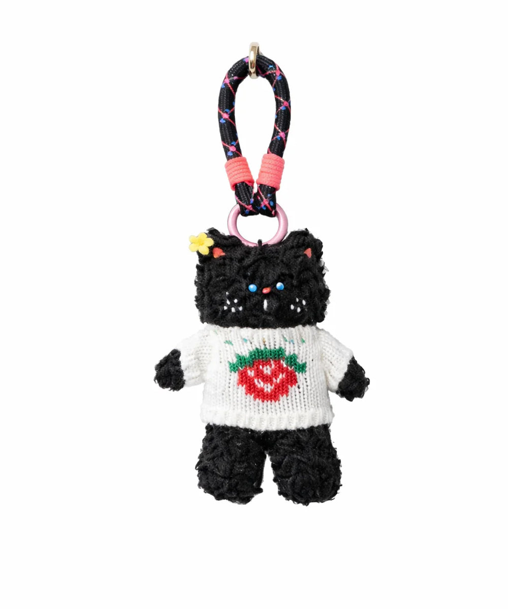 Hamster London Luxe Soft Black Panda Bag Charm