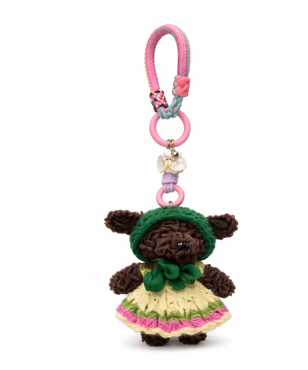 Hamster London Luxe Soft Mini Dress Bear Bag Charm