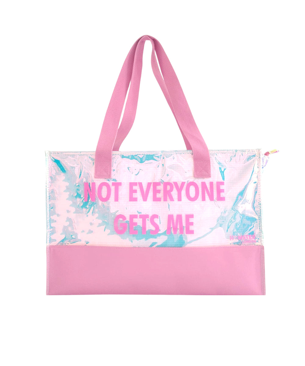 Hamster London Not Everyone Gets Me Tote Bag Pink