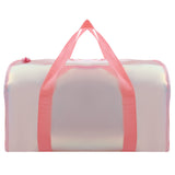 Hamster London Shiny Classic Duffle Bag Pink With Personalization Sticker