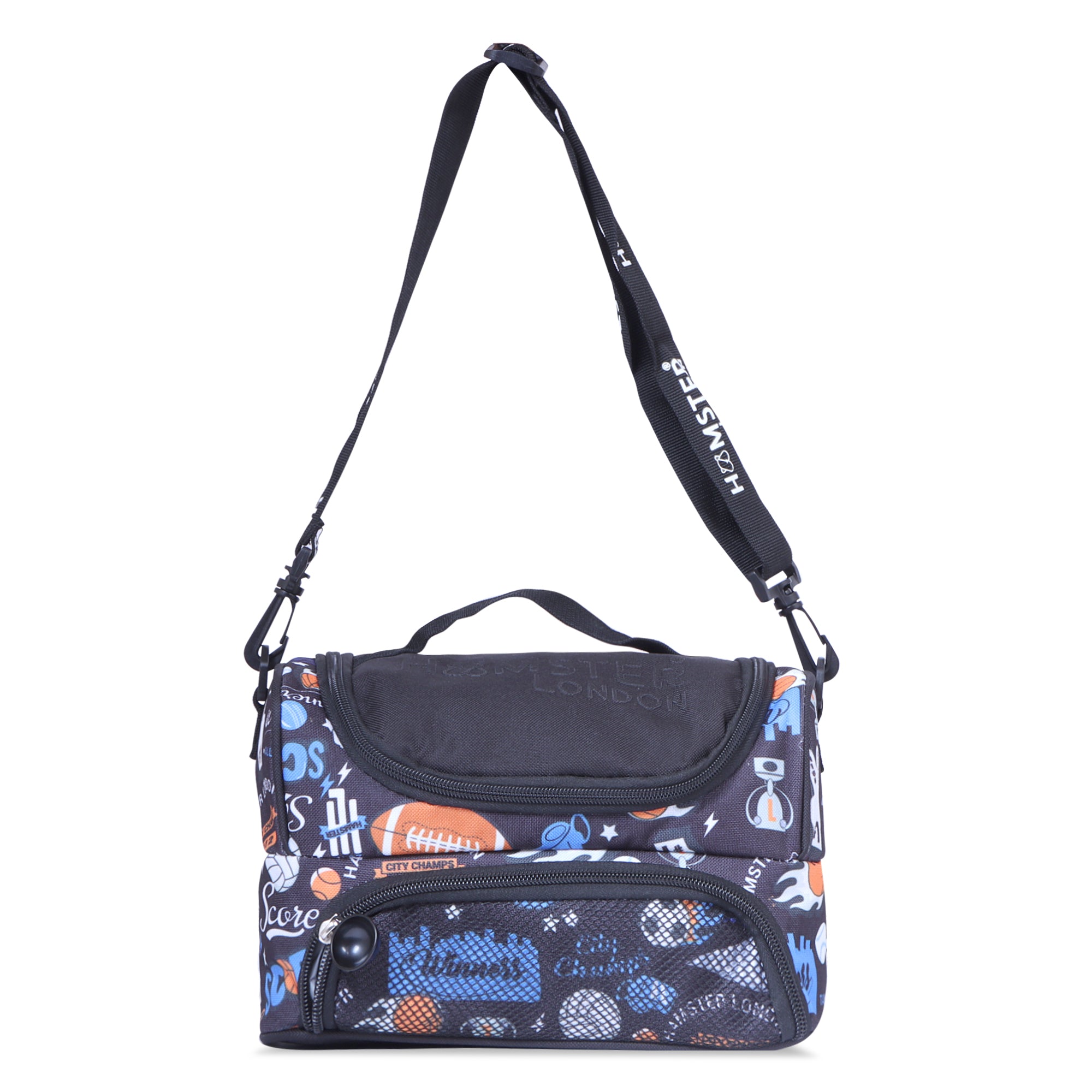 Hamster London School Bundle City Champ Backpack + Lunch Bag + Pouch + Sipper
