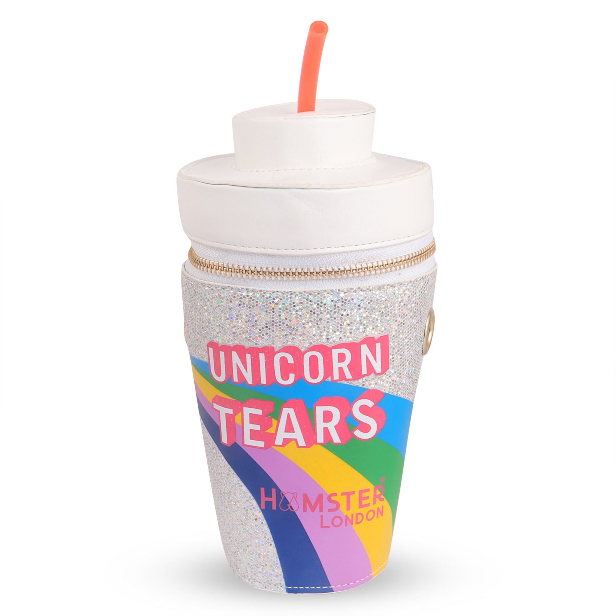 Hamster London Funk Unicorn Tears White Sling Bag
