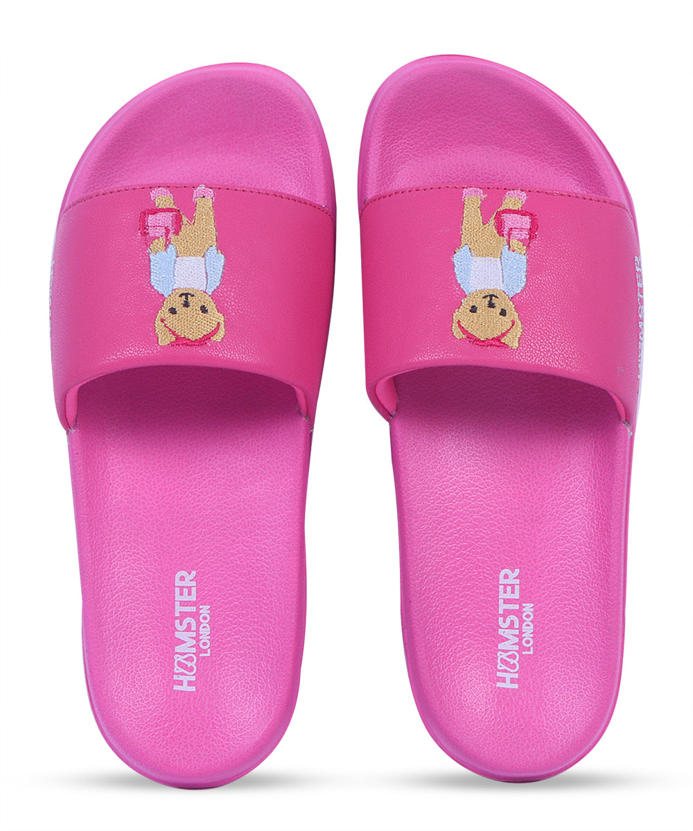 Hamster London Ted H Chic Slides Hot Pink