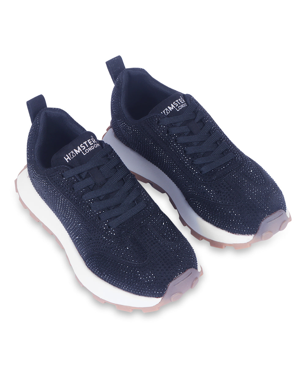Hamster London Love Stone Black Sneakers