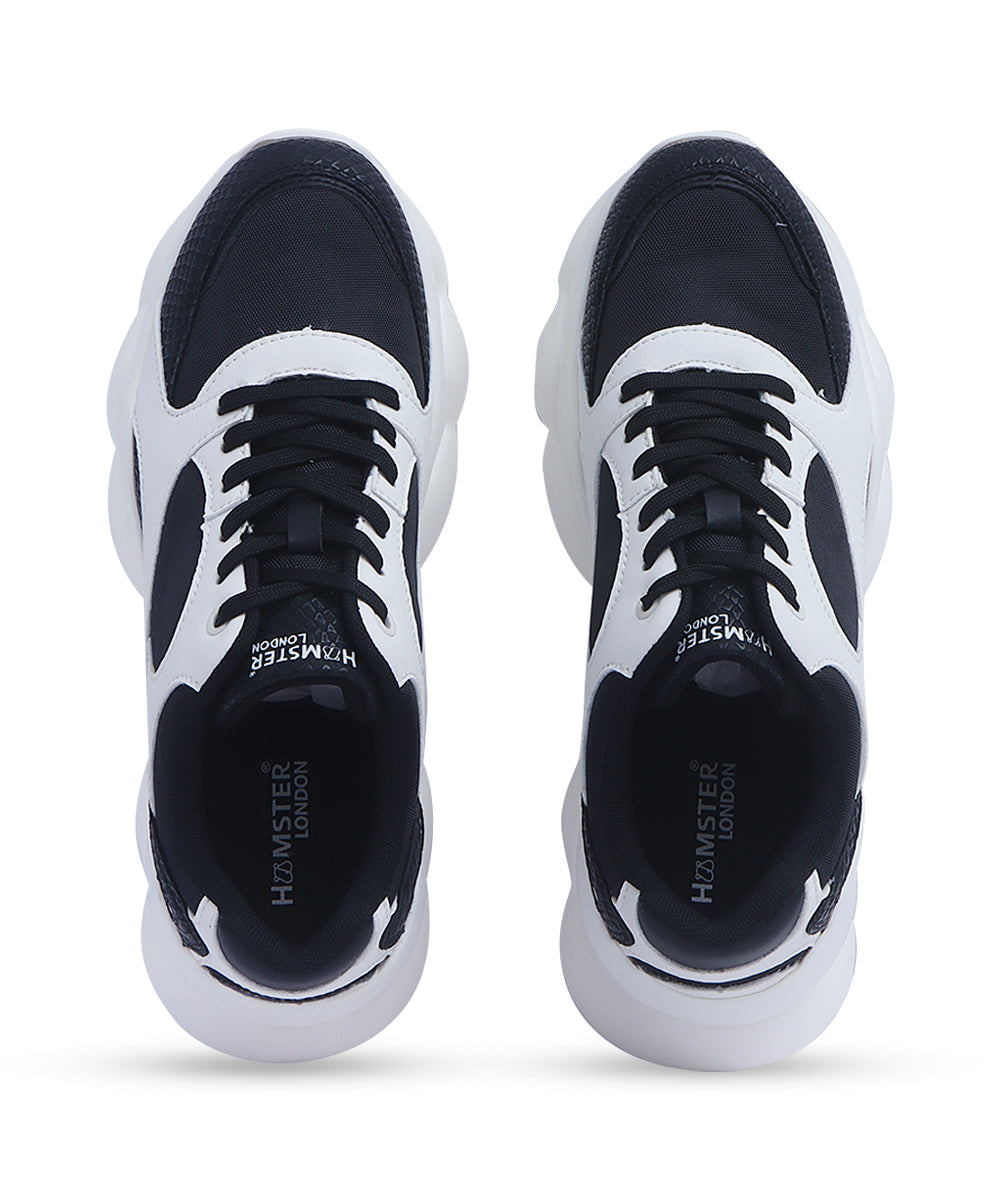 Hamster London Bubble White Black Sneakers