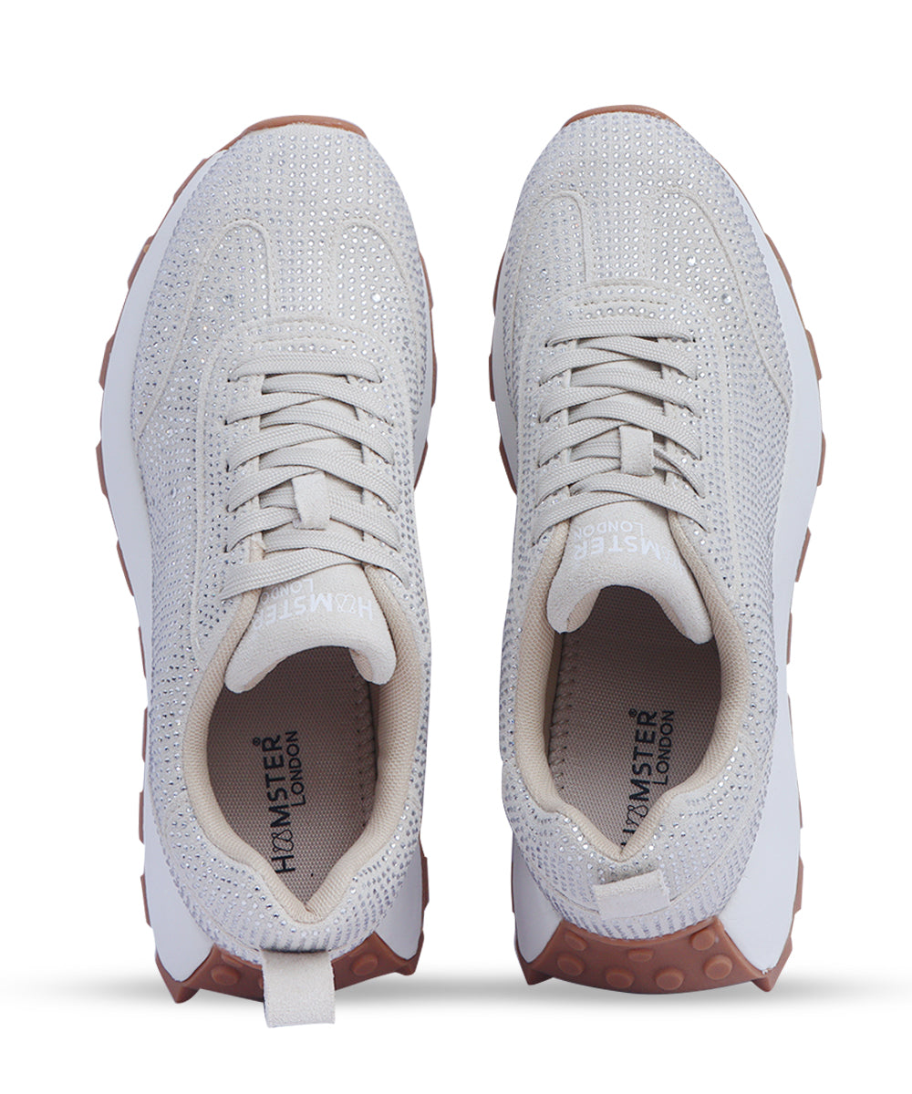 Hamster London Love Stone Off White Sneakers