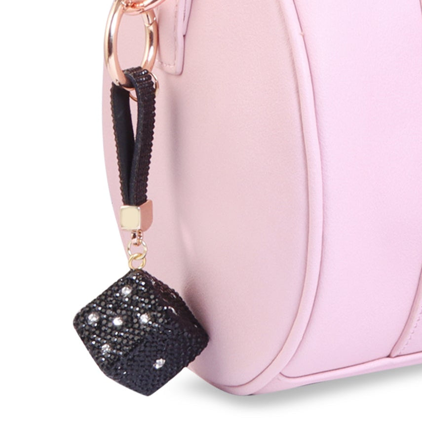 Hamster London Trinkets Dice Key Charm Black