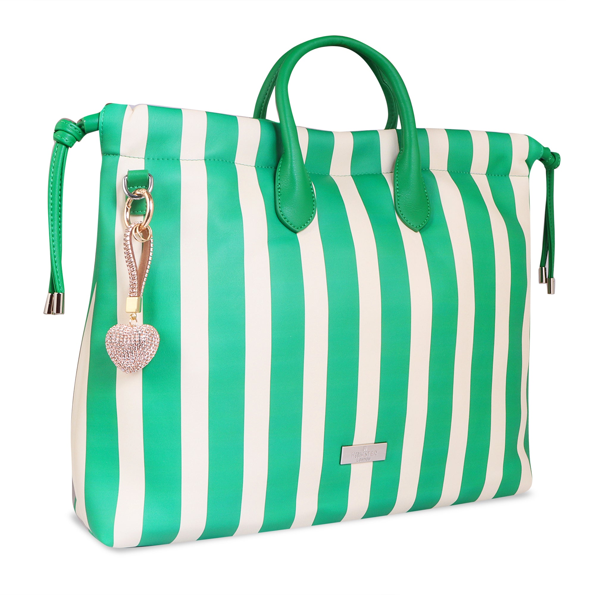 Hamster London Urban Eden Ella Tote Bag Green/White