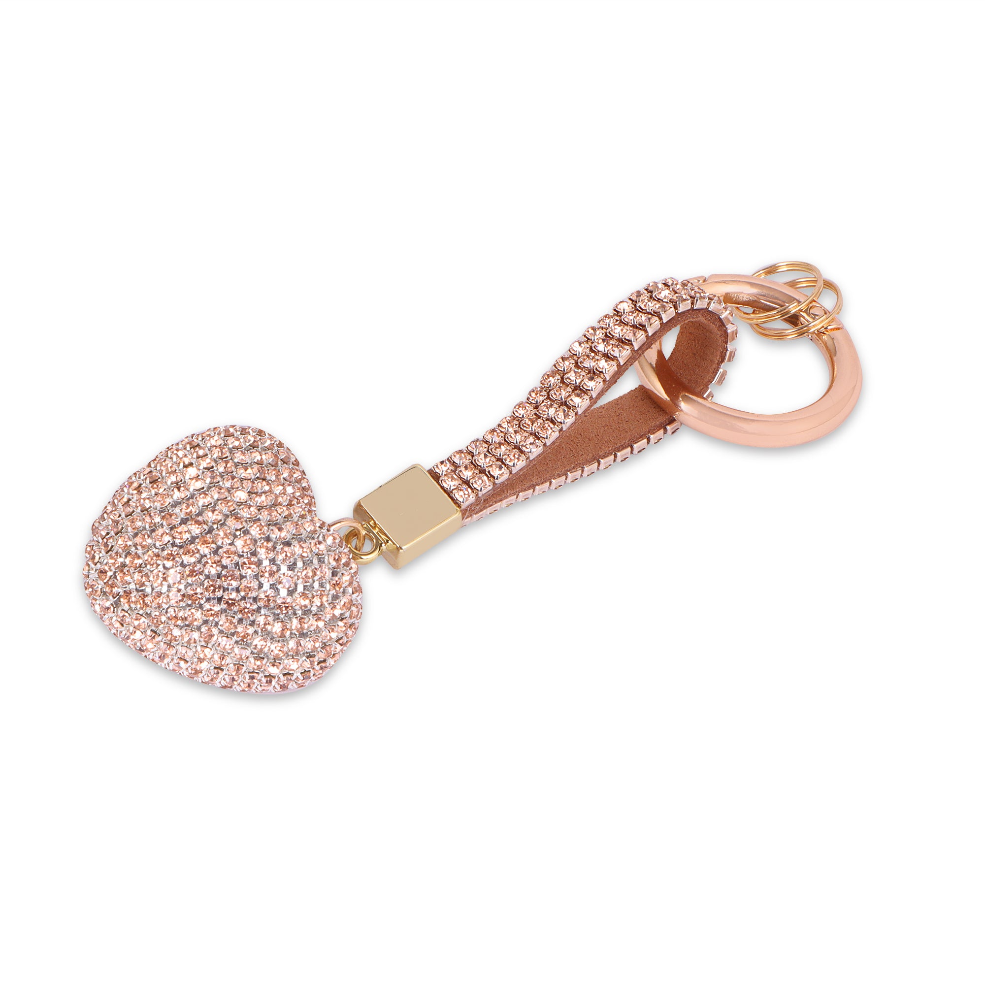 Hamster London Trinkets Heart Key Charm Gold