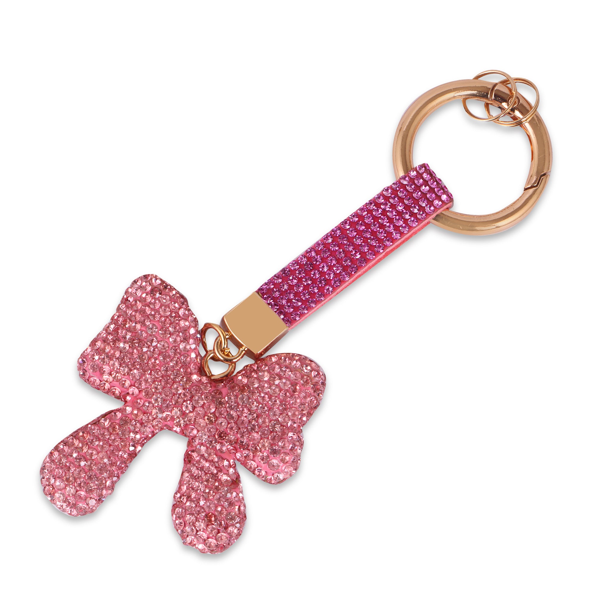 Hamster London Trinkets Bow Key Charm Pink