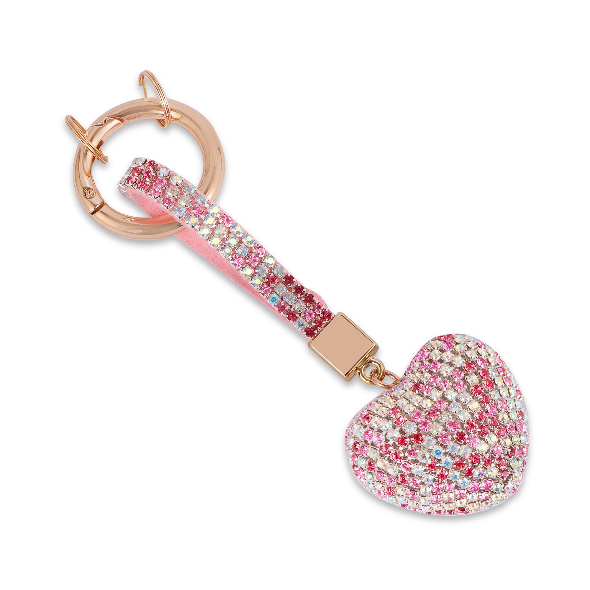Hamster London Trinkets Heart Pink Key Charm