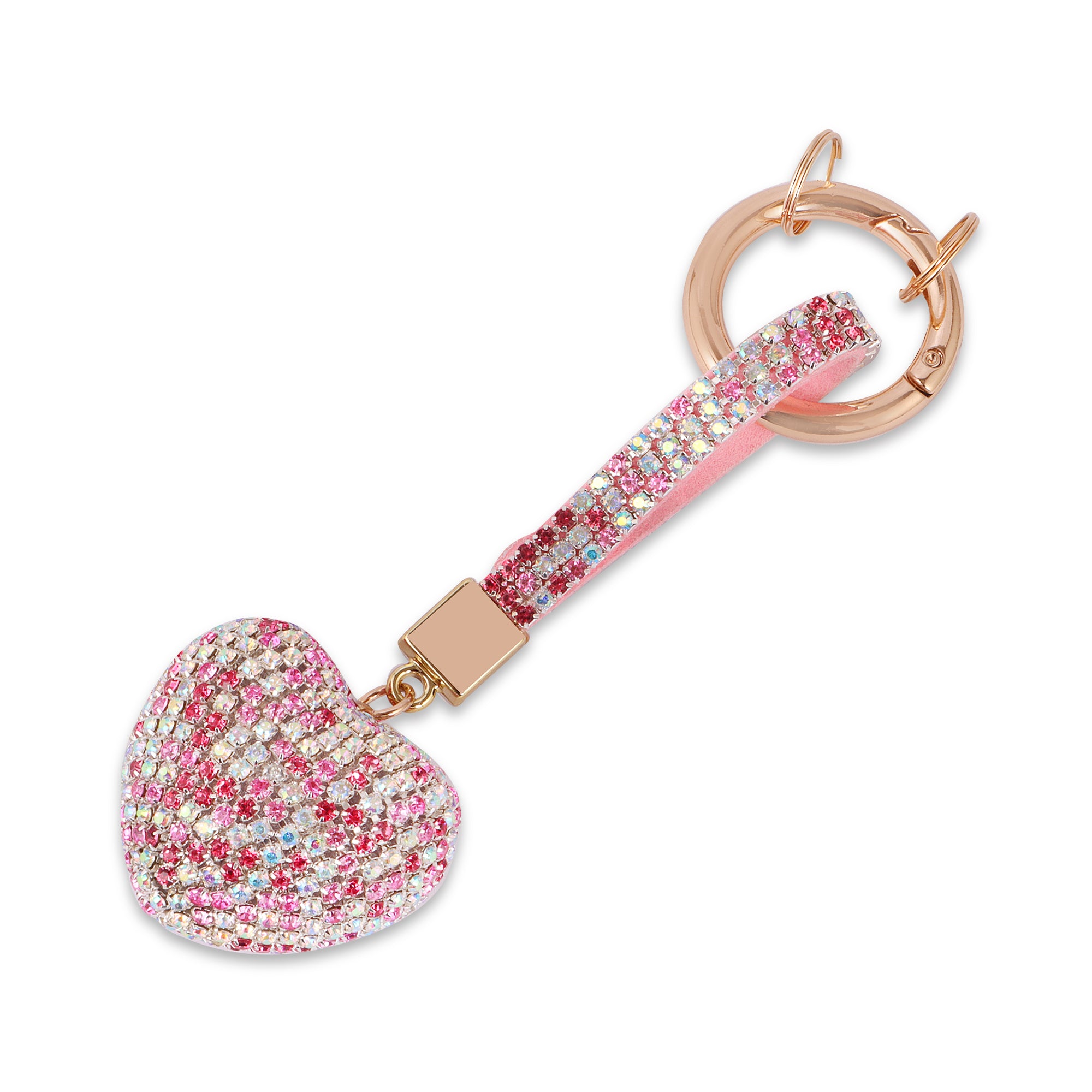 Hamster London Trinkets Heart Pink Key Charm