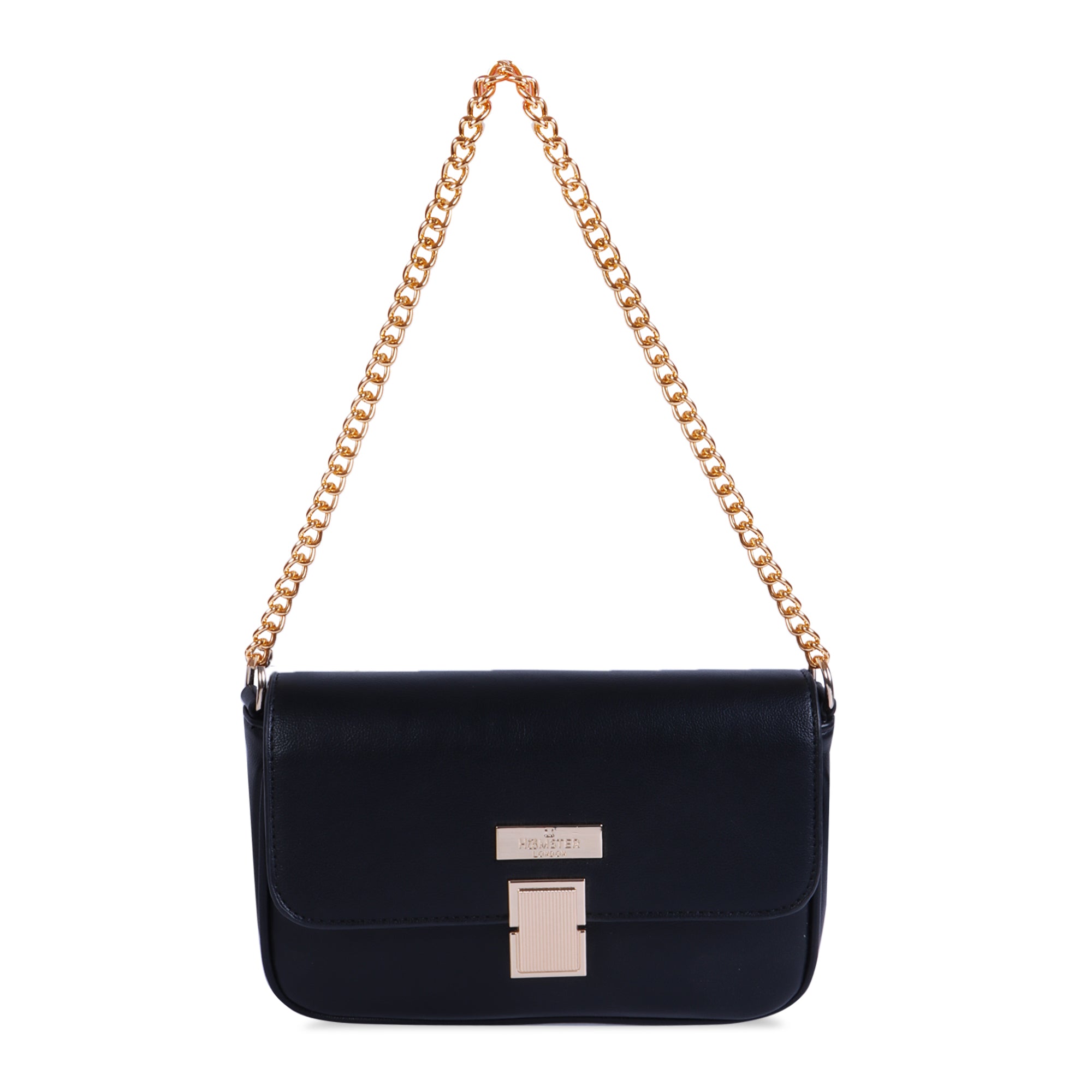 Hamster London Beverley Glow-up Crossbody Bag Black