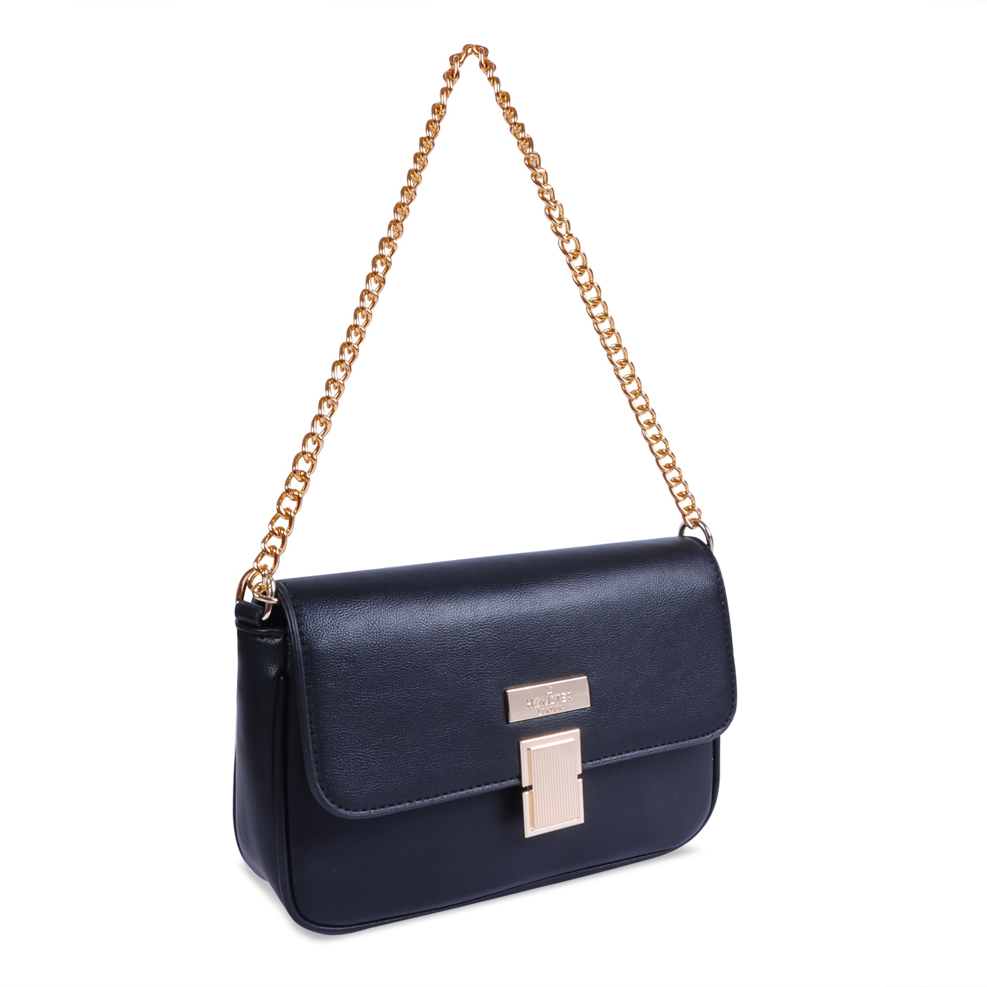 Hamster London Beverley Glow-up Crossbody Bag Black