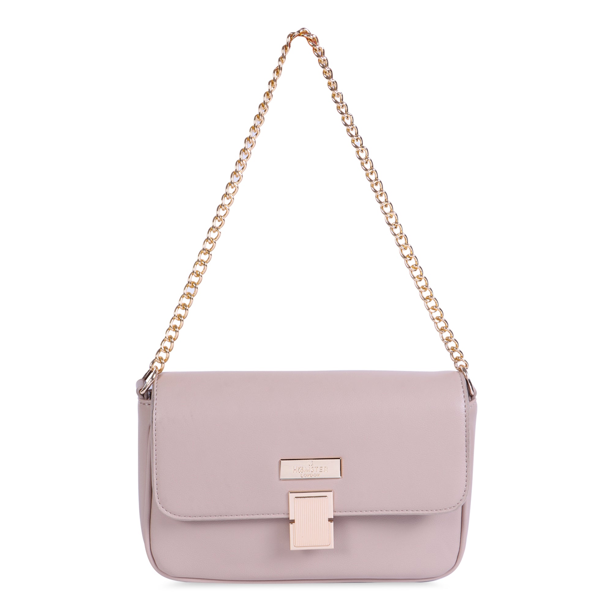 Hamster London Beverley Glow-up Crossbody Bag Beige