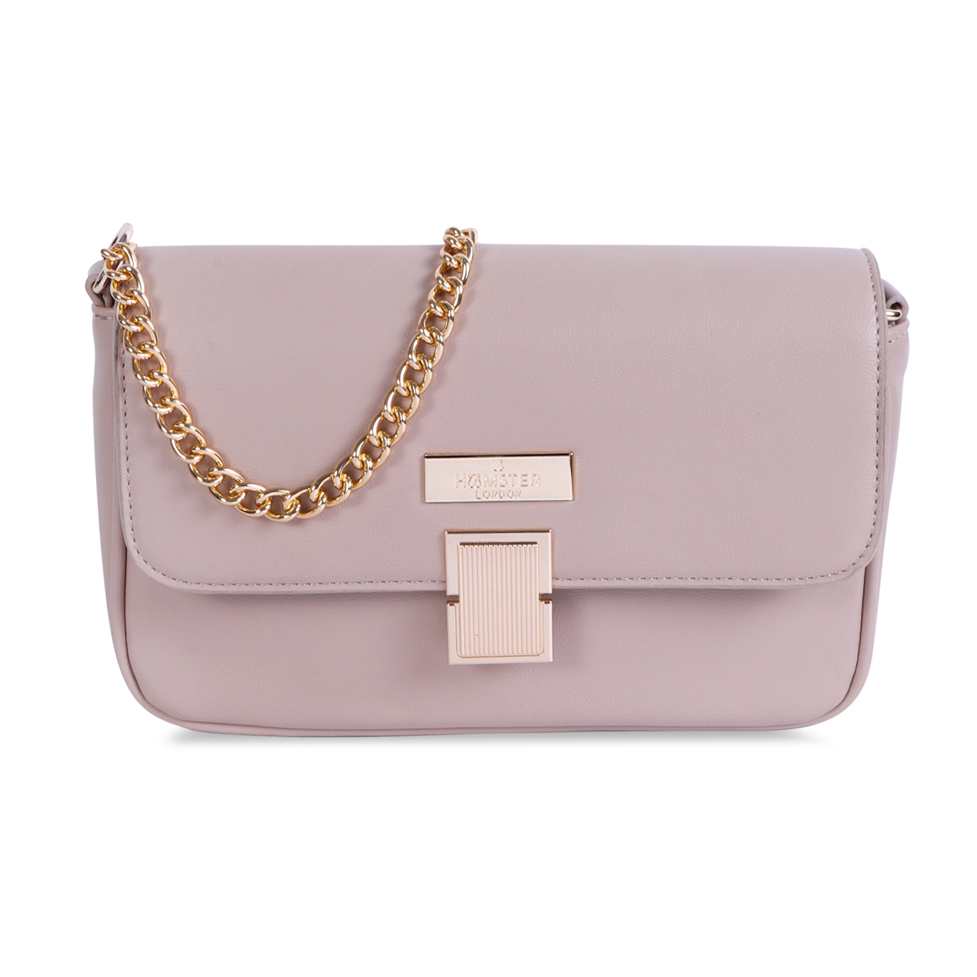 Hamster London Beverley Glow-up Crossbody Bag Beige