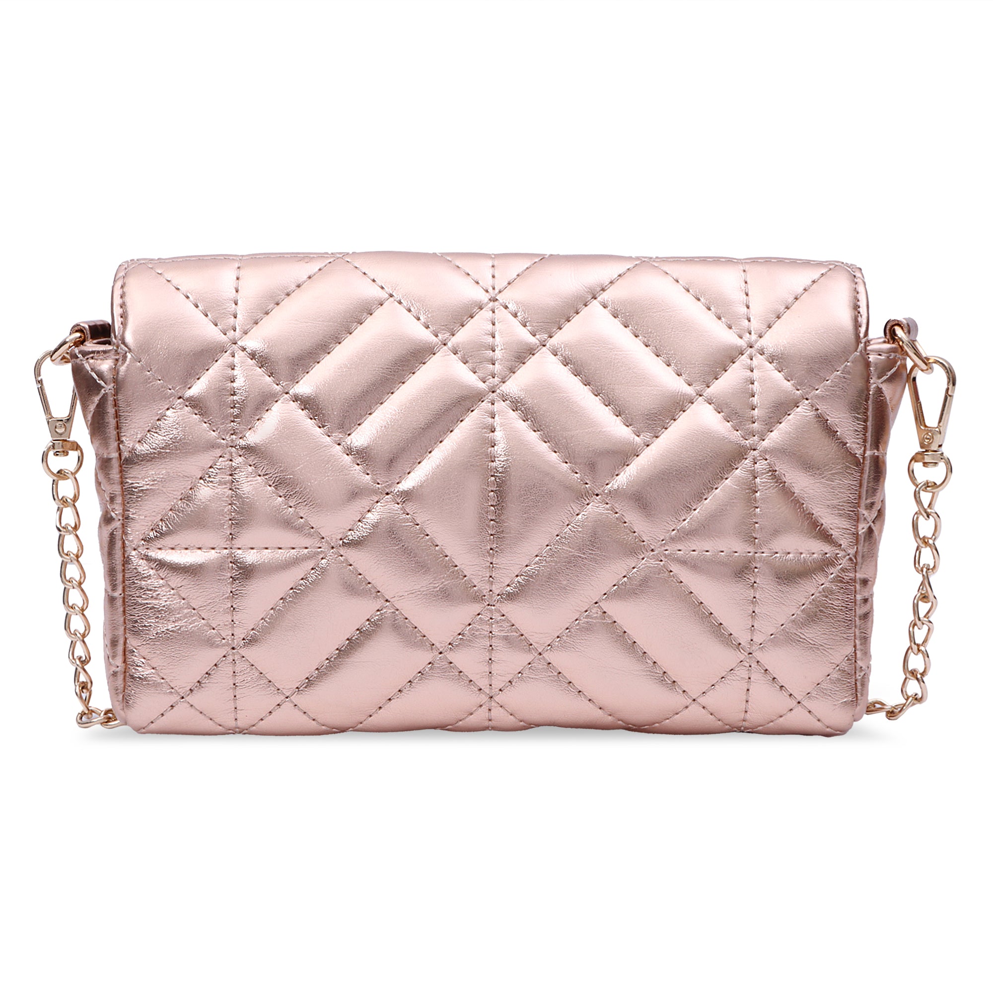 Hamster London Beverley Mosaic Crossbody Rose Gold