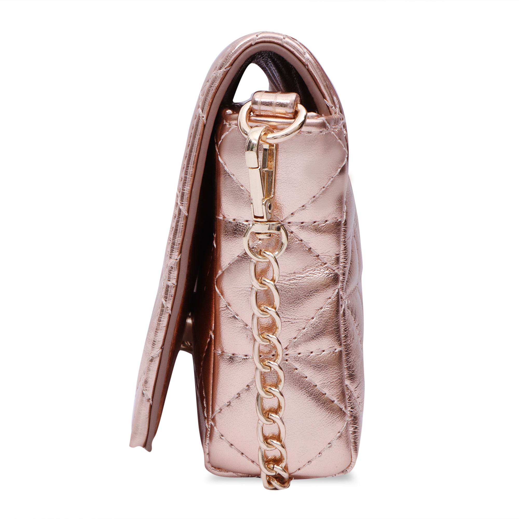 Hamster London Beverley Mosaic Crossbody Rose Gold