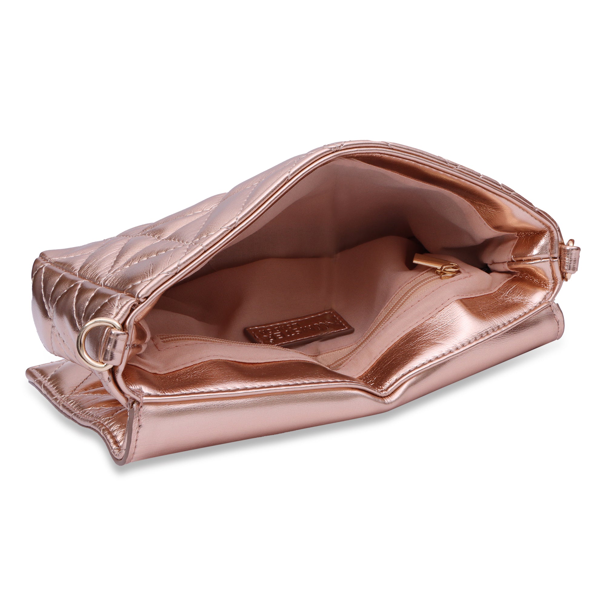 Hamster London Beverley Mosaic Crossbody Rose Gold