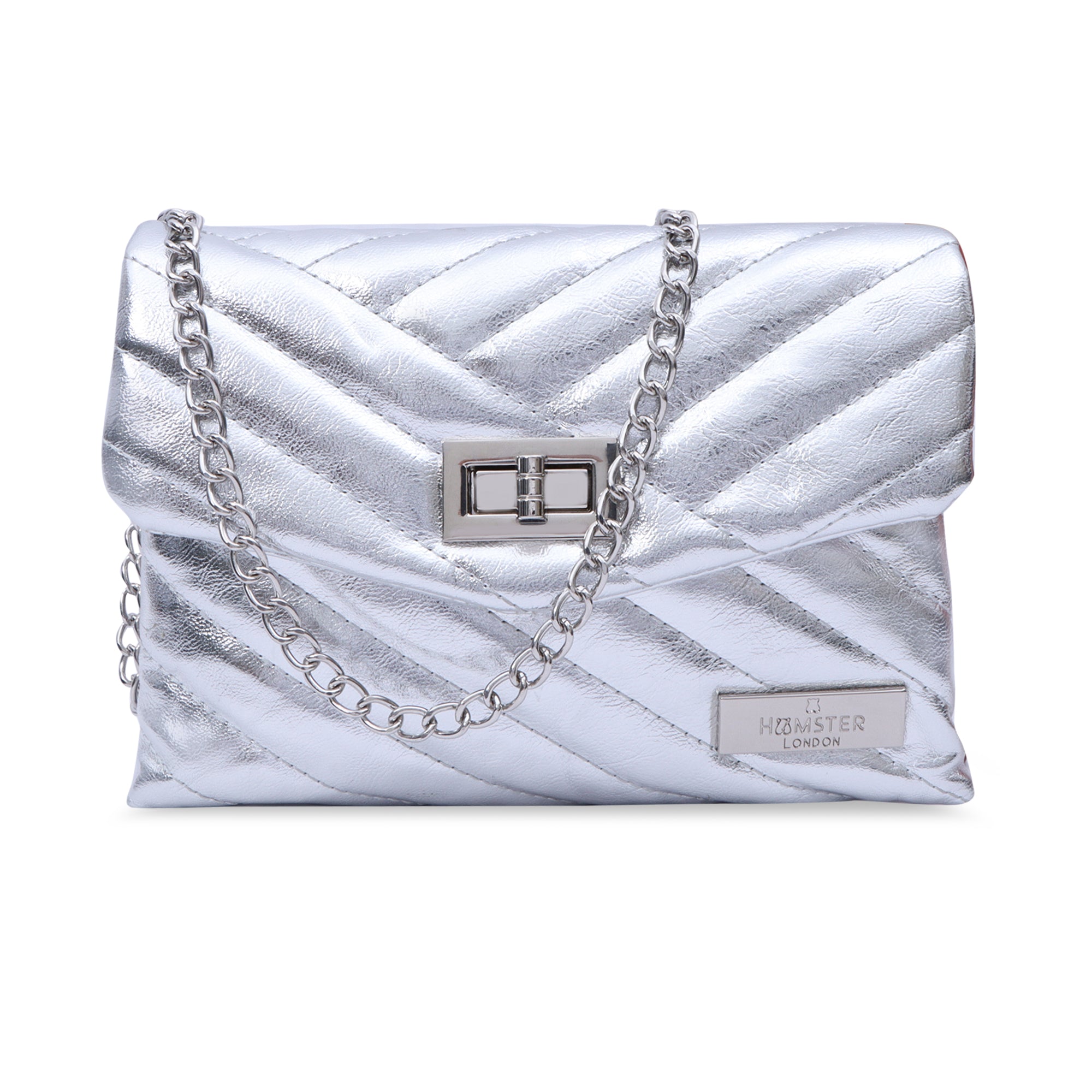 Hamster London Bea Crossbody Bag Silver
