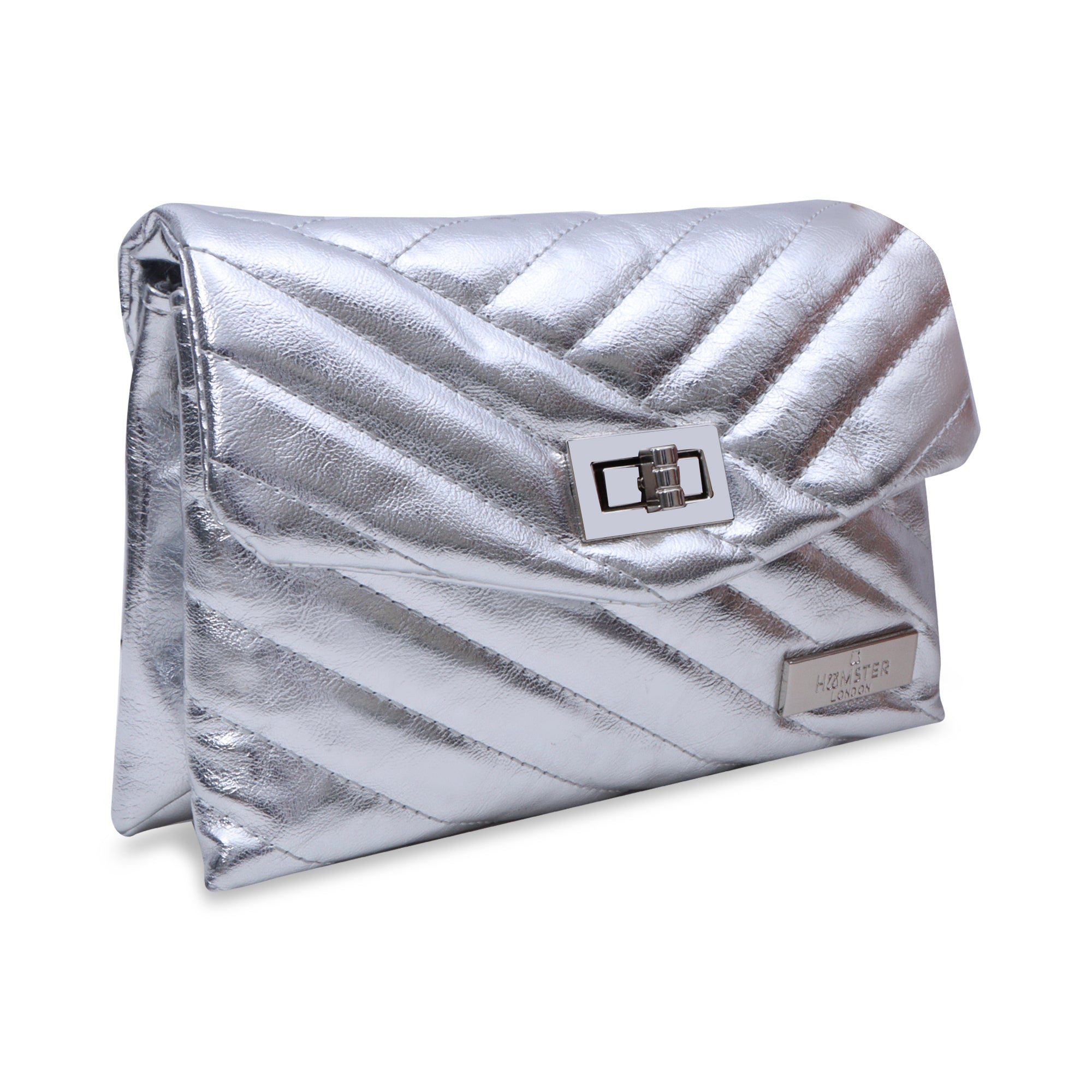 Hamster London Bea Crossbody Bag Silver
