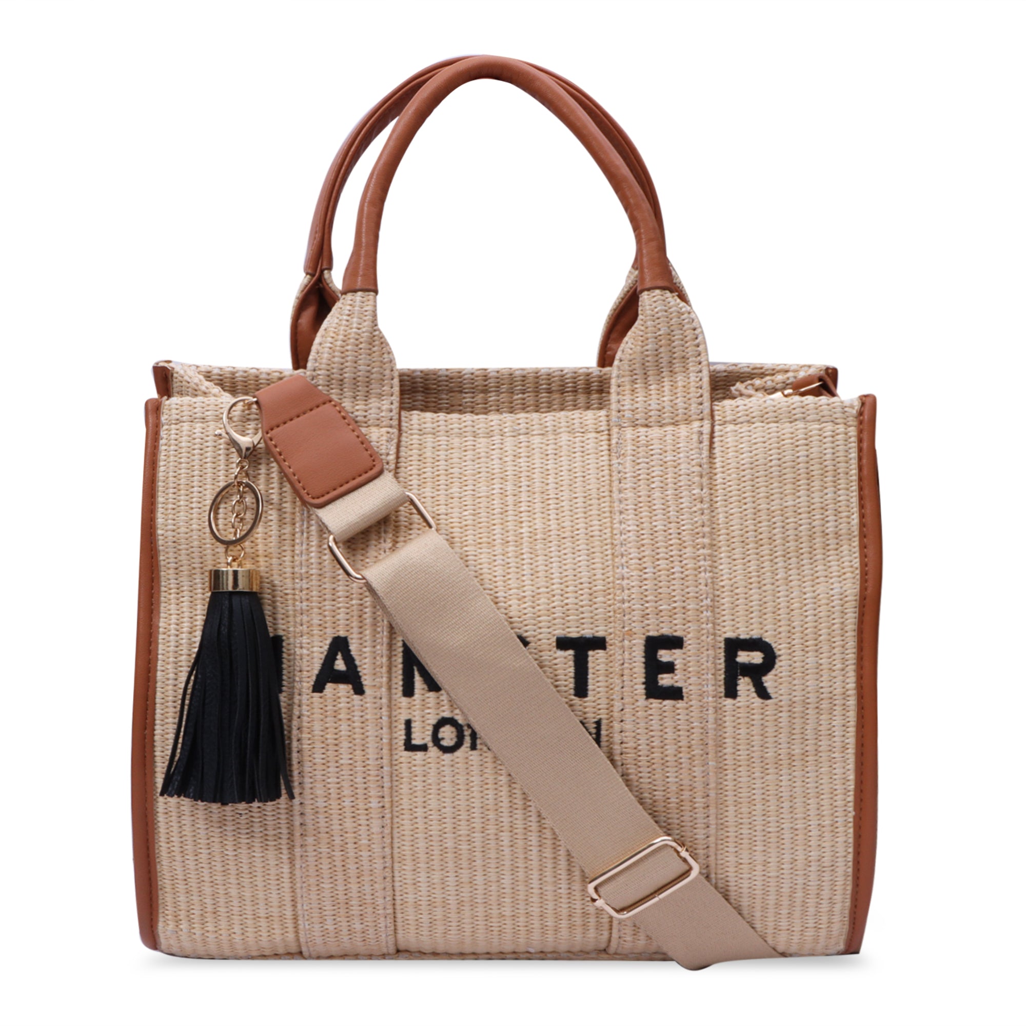 Hamster London Beverley Coastline Tote Bag Brown