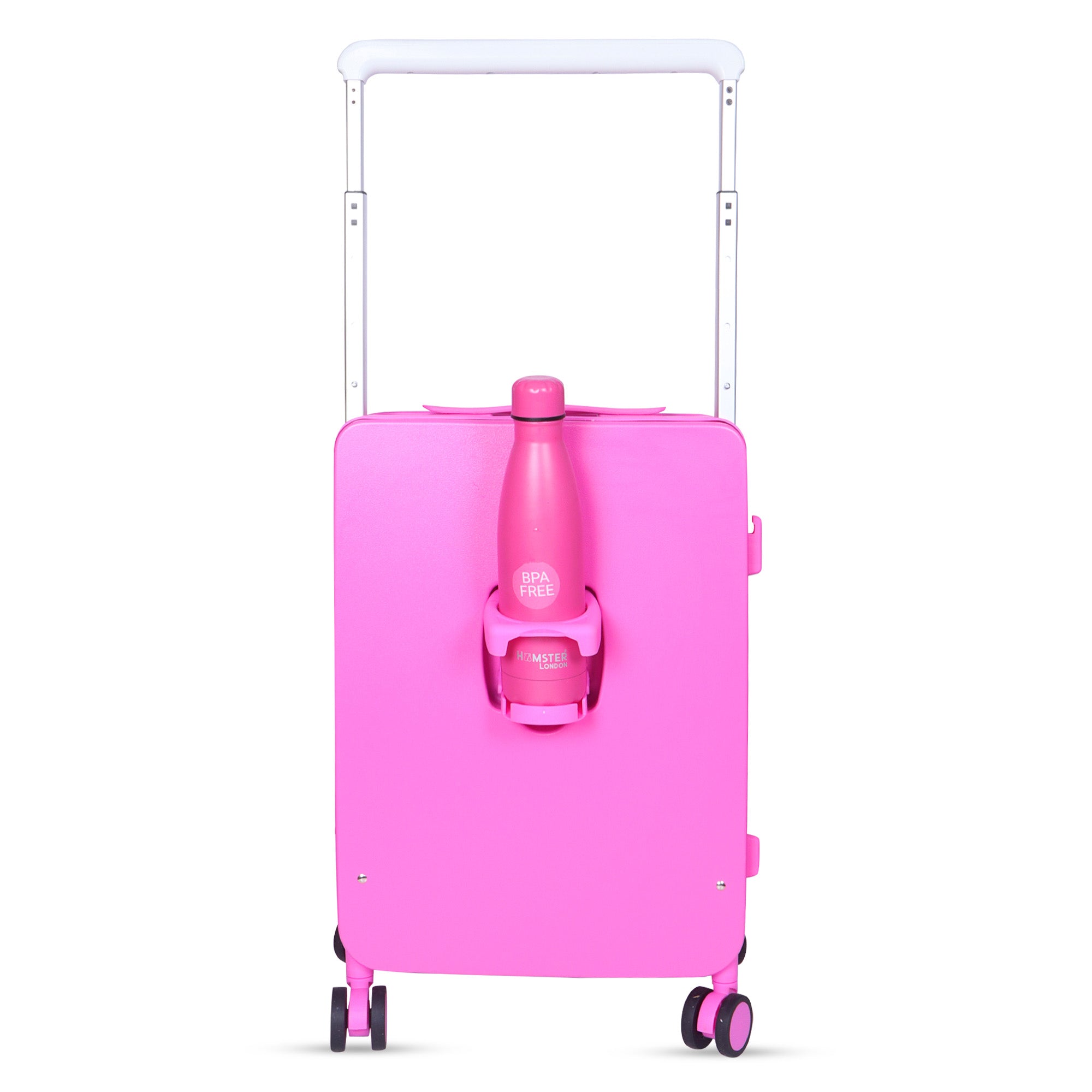 Hamster London Ted H Holiday Luggage Pink 20in