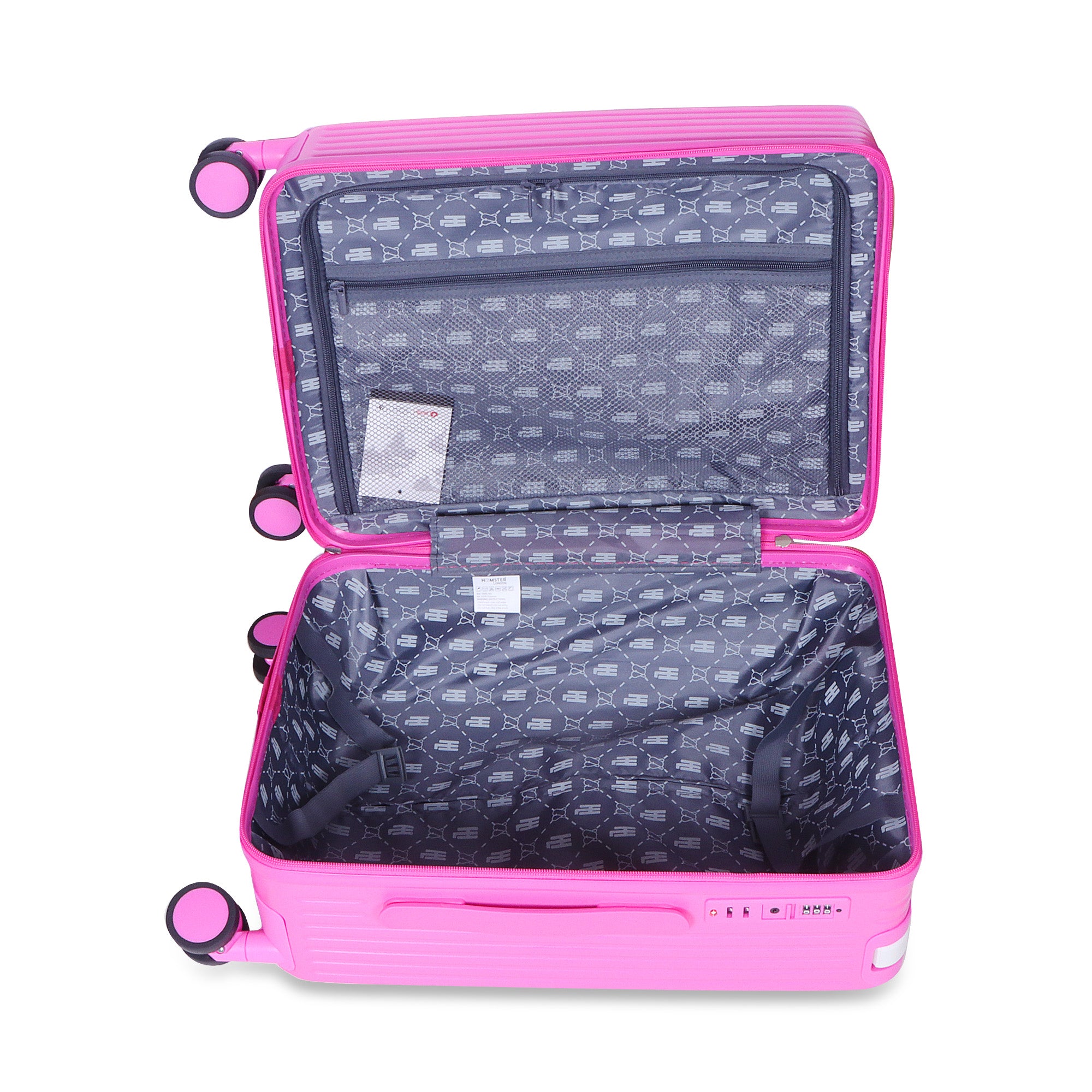 Hamster London Ted H Luggage Combo Hot Pink – 20in + 14in