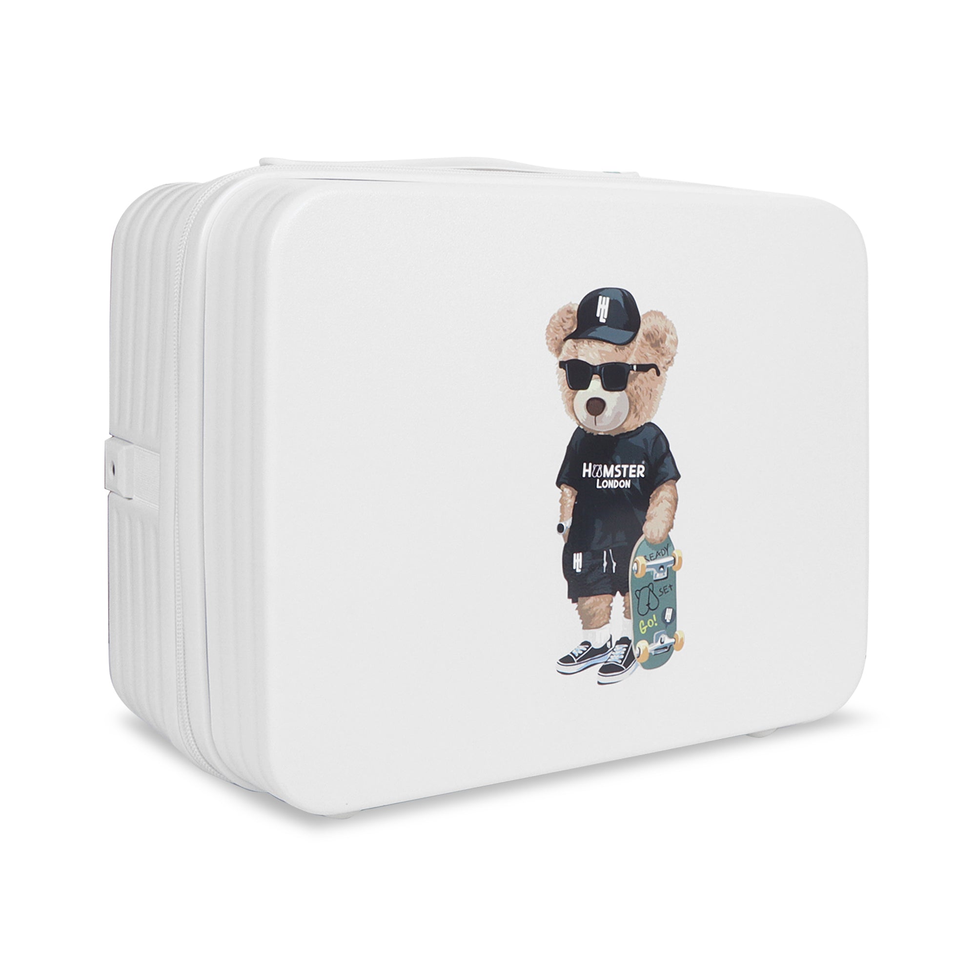 Hamster London Ted H Holiday Luggage White 14in (Hand Carry)
