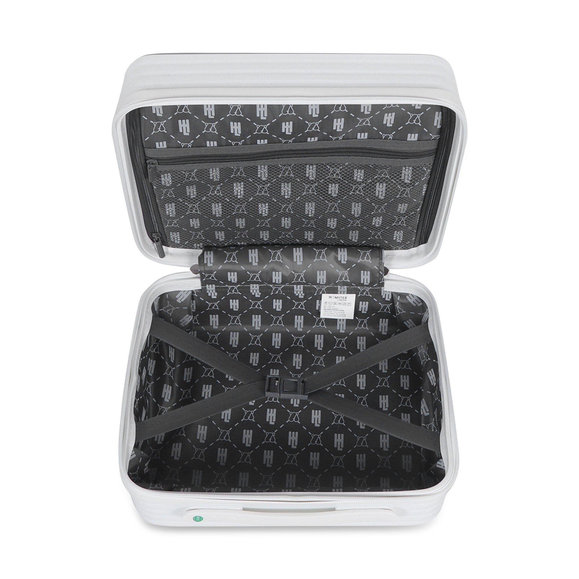 Hamster London Ted H Luggage Combo White – 20in + 14in